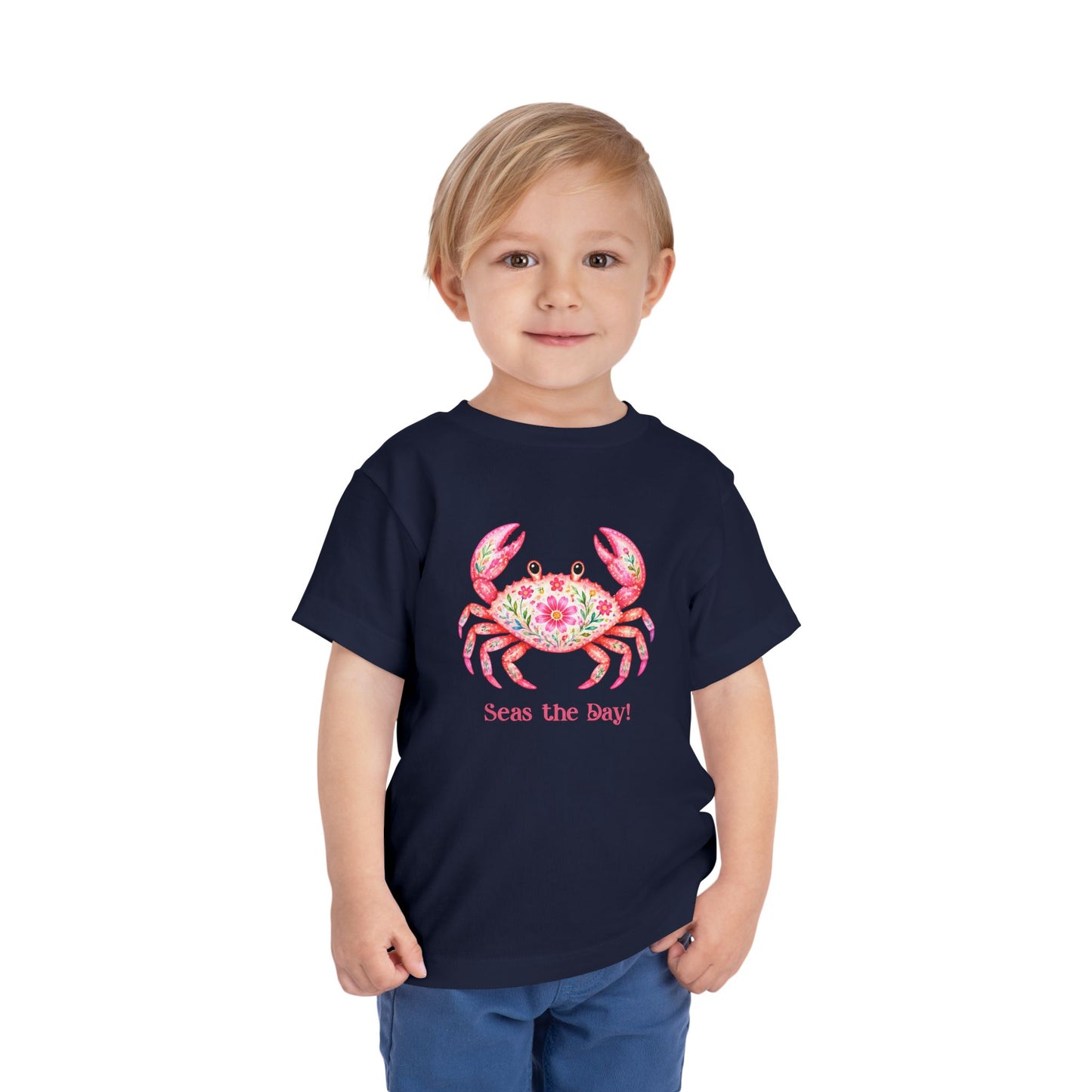 Toddler Tee - Animal - Seas the Day Crab (01)
