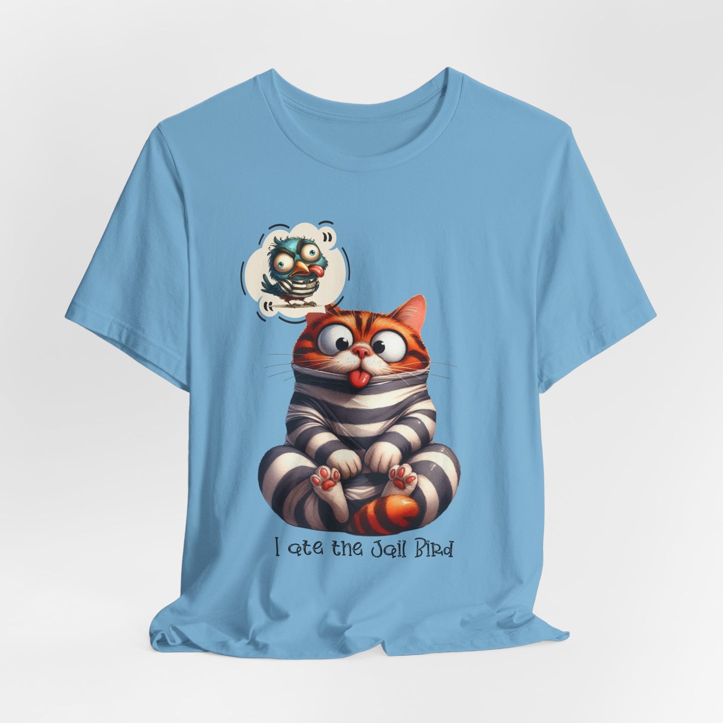 T-Shirt - Animal - Cat - I ate the jail bird (1a)