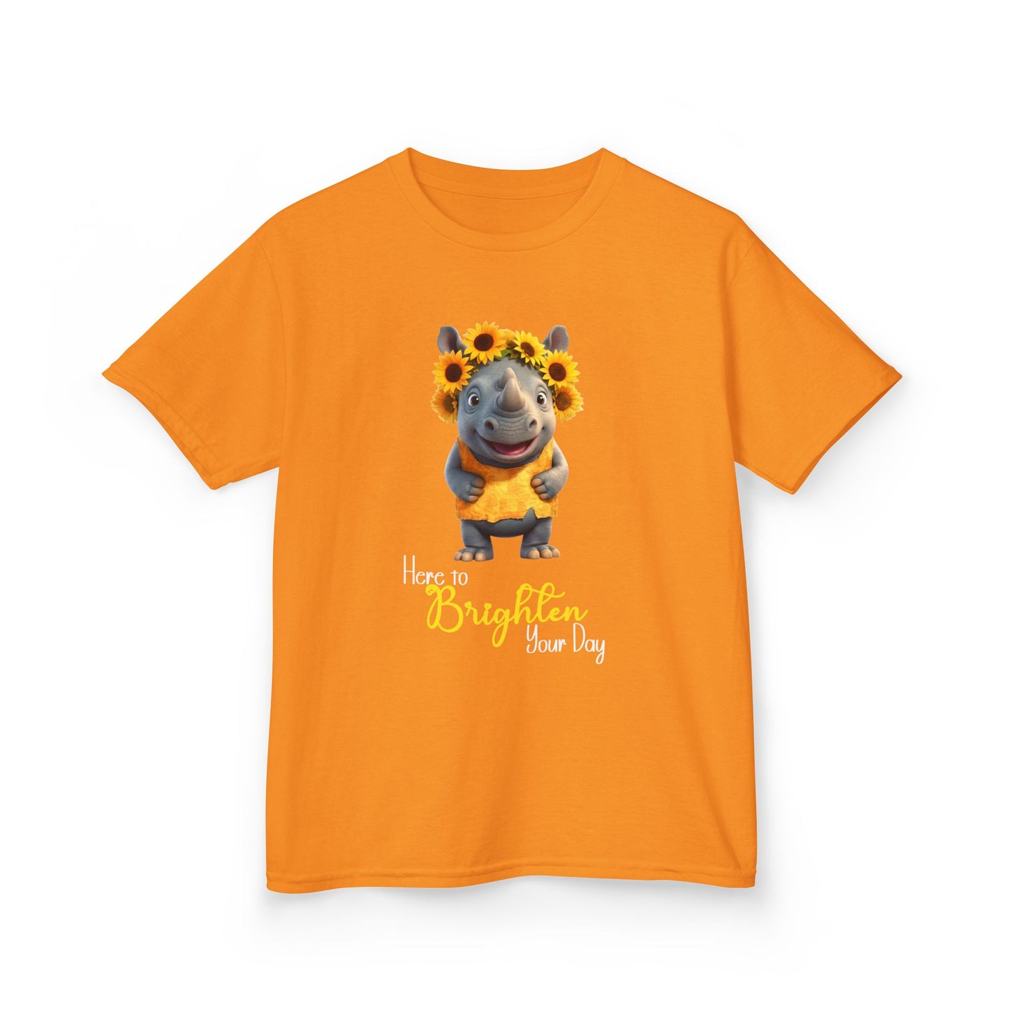 Child Tee - Animal - Here to Brighten, Rhino (01)