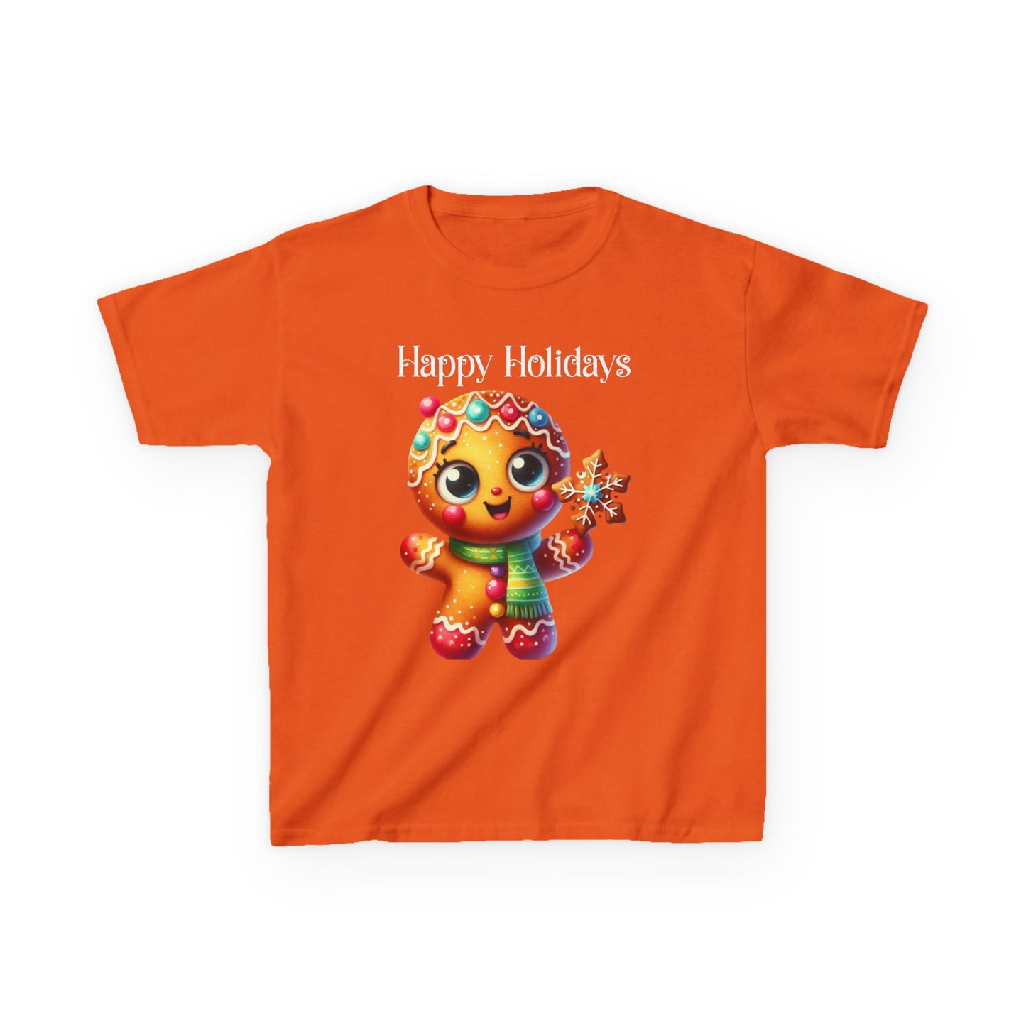 Child Tee - Christmas - Gingerbread - Happy Holidays (03a)