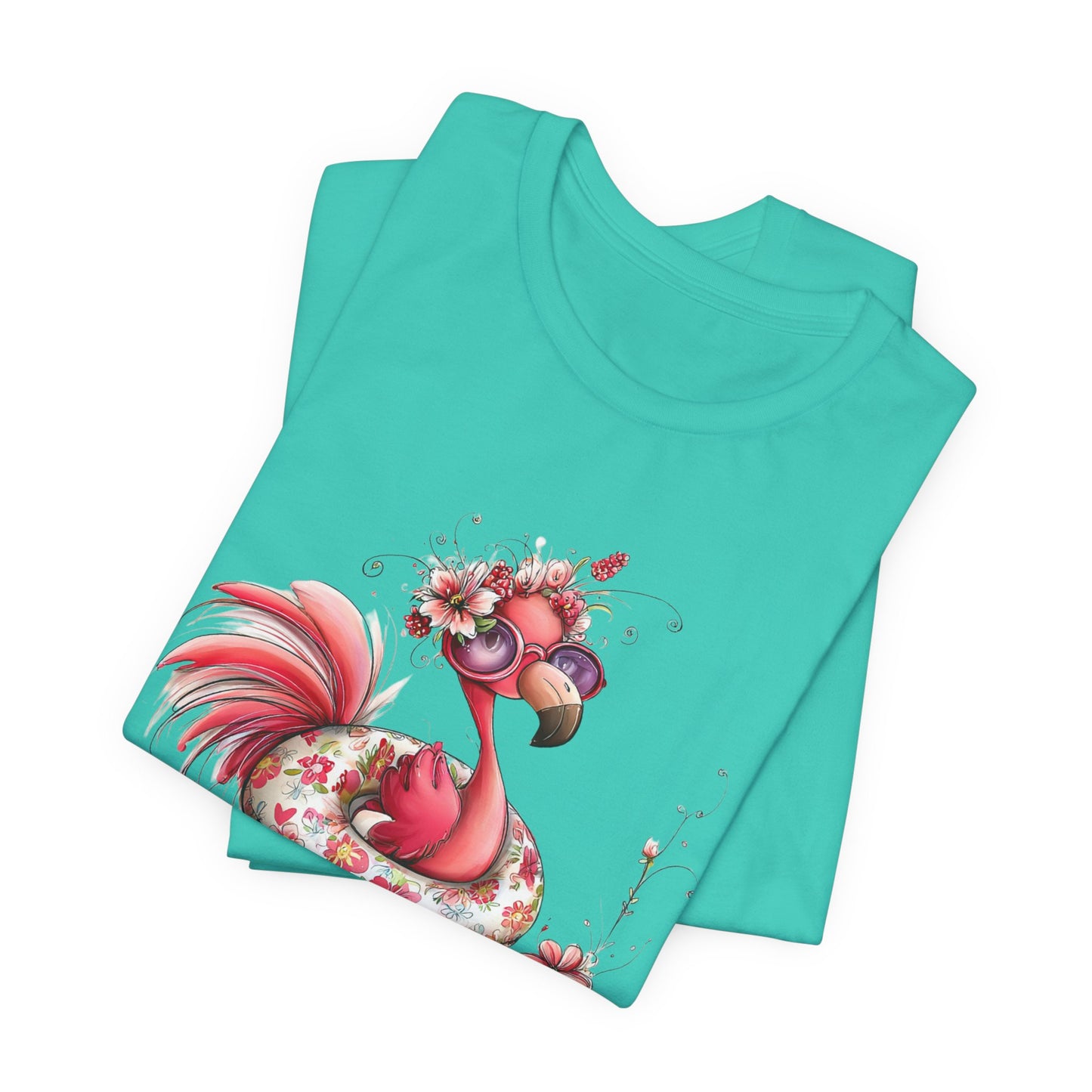 T-Shirt - Animal - Flamingo - Summer Time 01