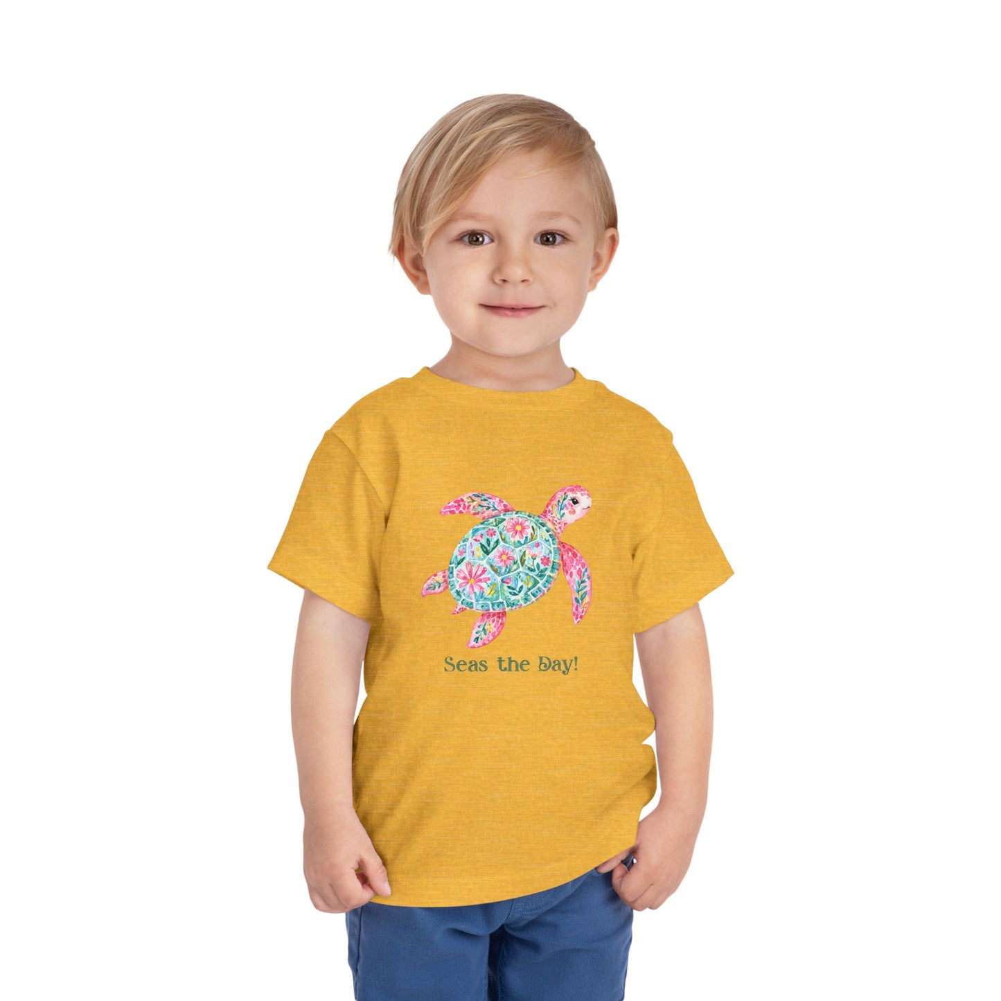 Toddler Tee - Animal - Seas the Day Turtle (01)