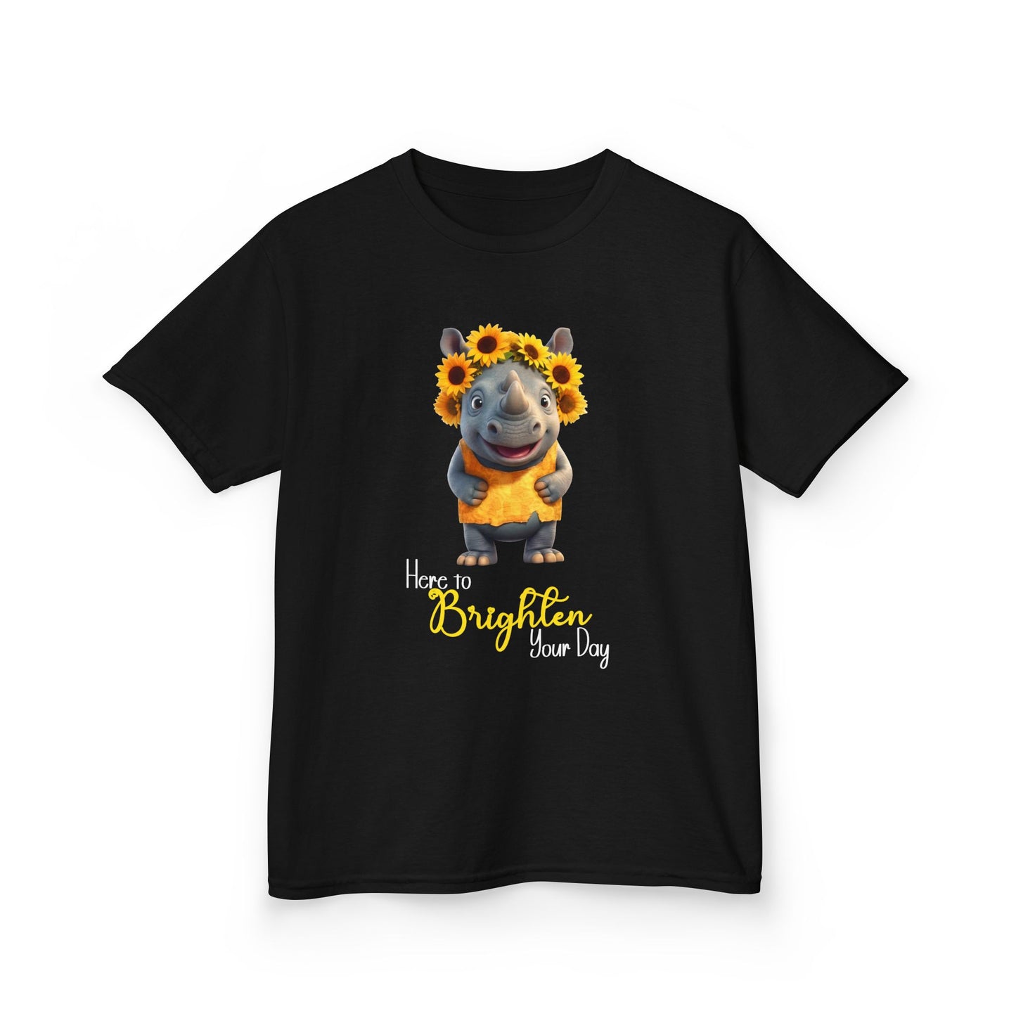 Child Tee - Animal - Here to Brighten, Rhino (01)