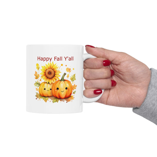 Ceramic Mug - Autumn - Happy Fall Y'all (1b)
