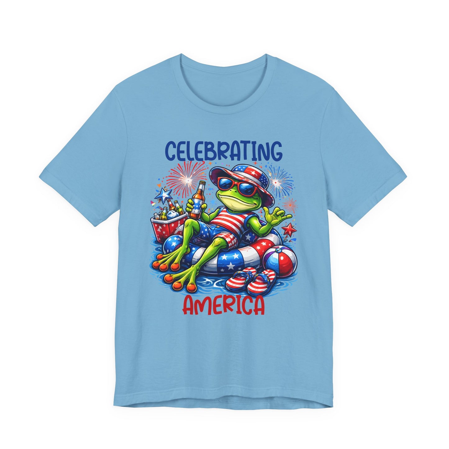 T-Shirt - American - Celebrating America Frog 01