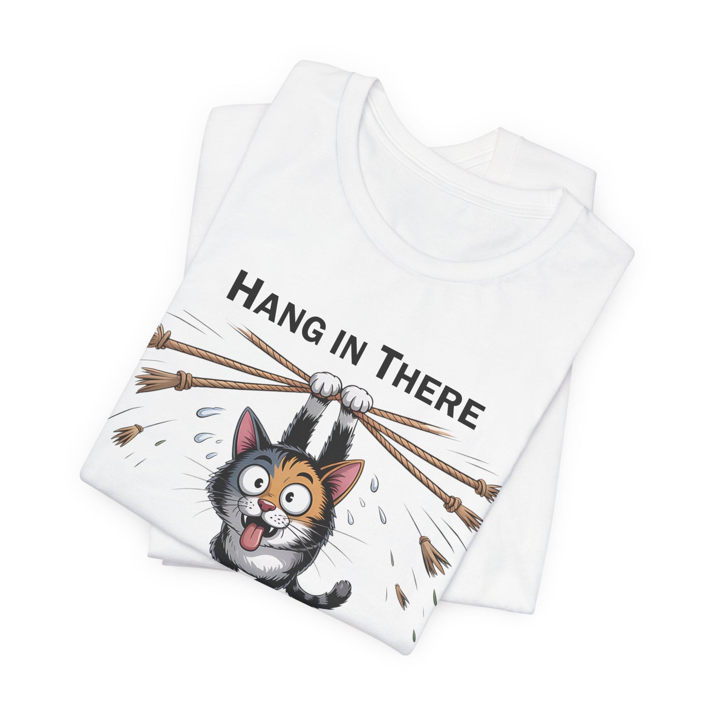 T-Shirt - Animal - Cat - Hang in there (1a)