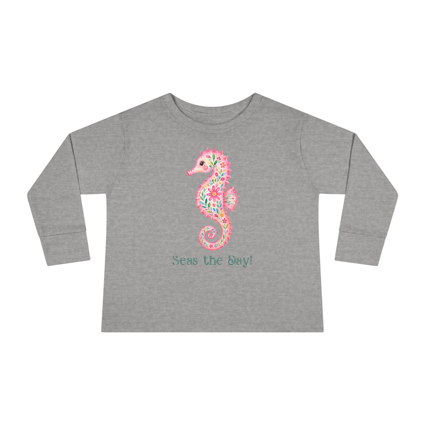 Toddler LS Tee - Animal - Seas the Day Seahorse (01)