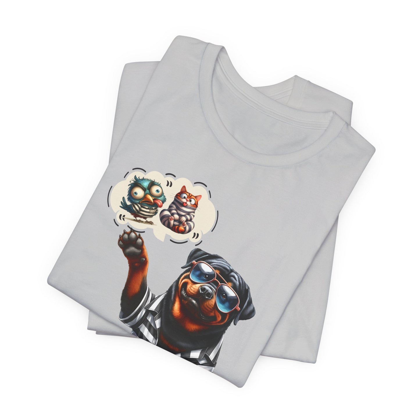 T-Shirt - Animal - Dog - I ate the cat that ate jail bird (1a)