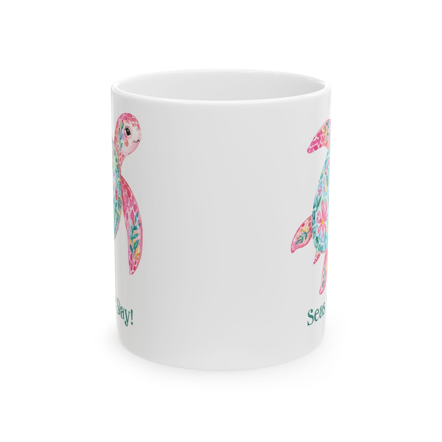 Ceramic Mug - Animal - Seas the Day Turtle (01)