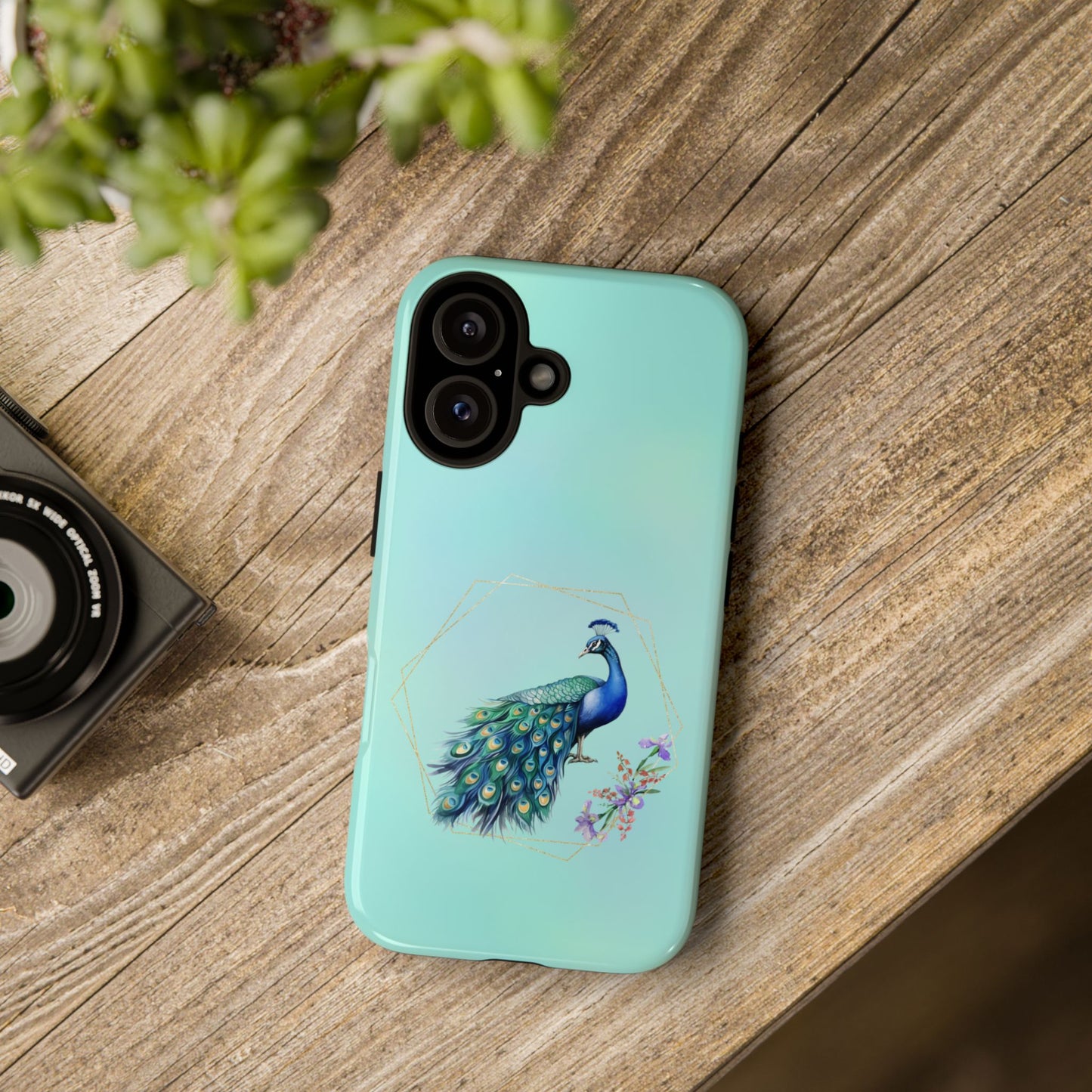 Tough Cell Phone Case - Animal - Peacock (2)