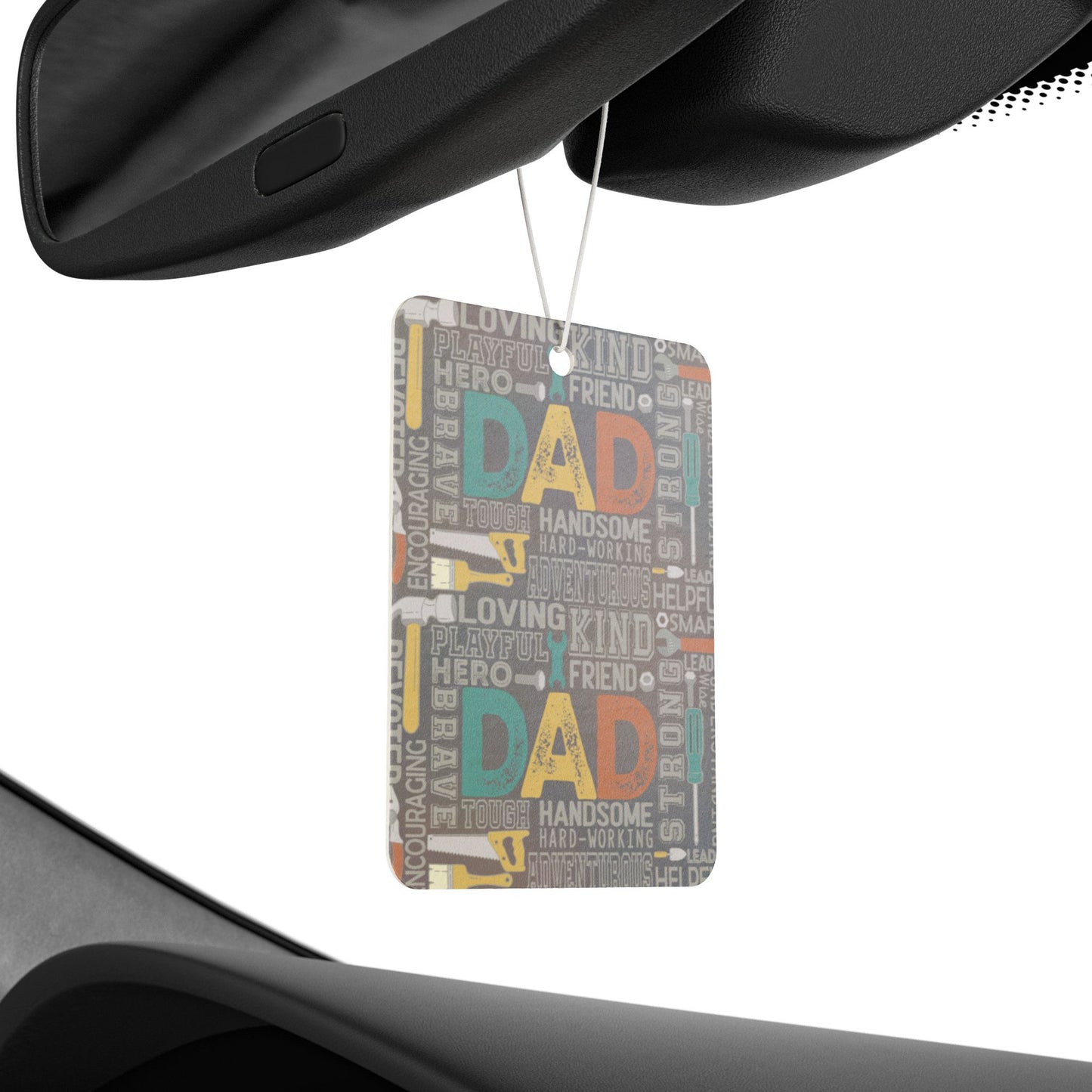 Car Air Freshener - Dad - Handyman Dad (1) - Light Writing
