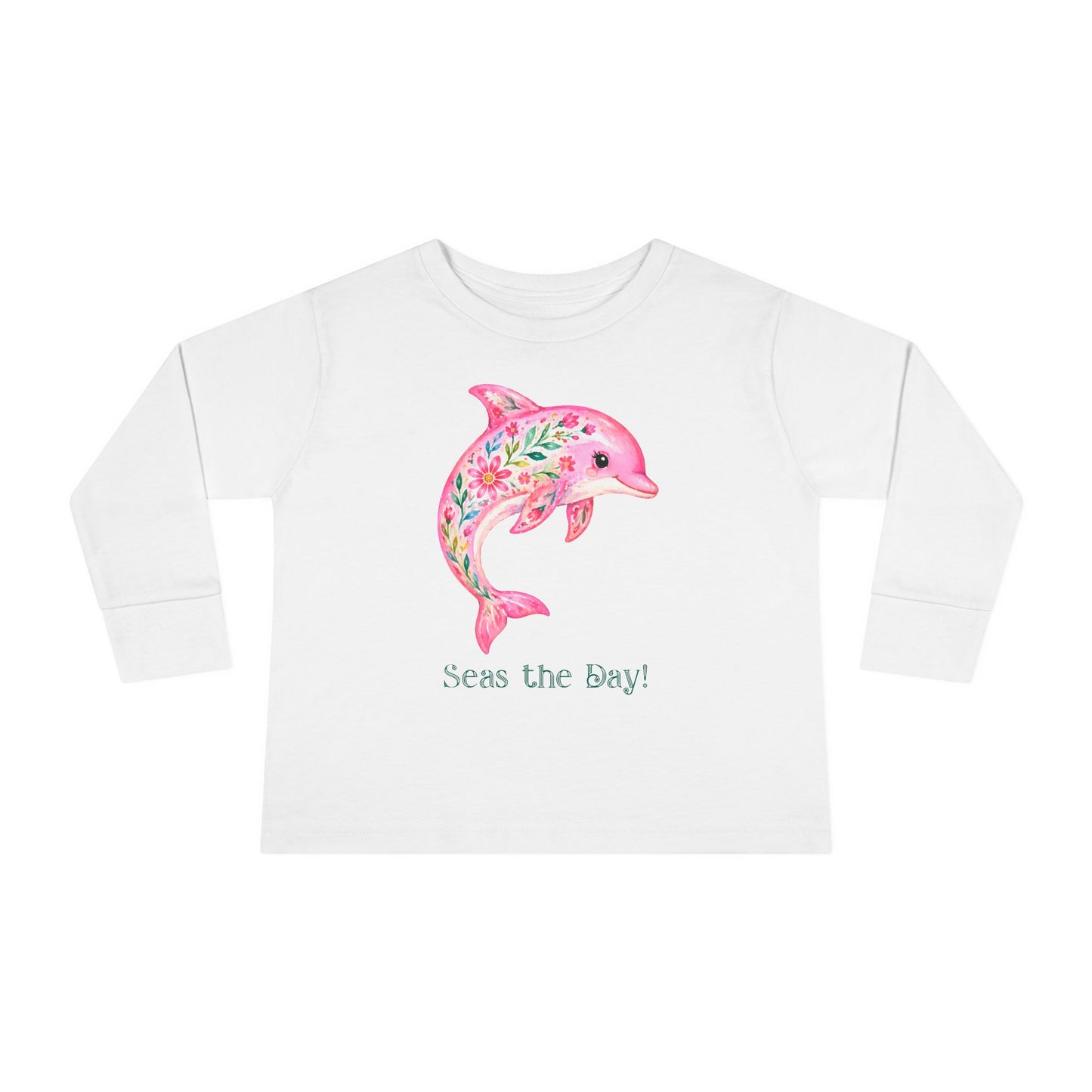 Toddler LS Tee - Animal - Seas the Day Dolphin (01)