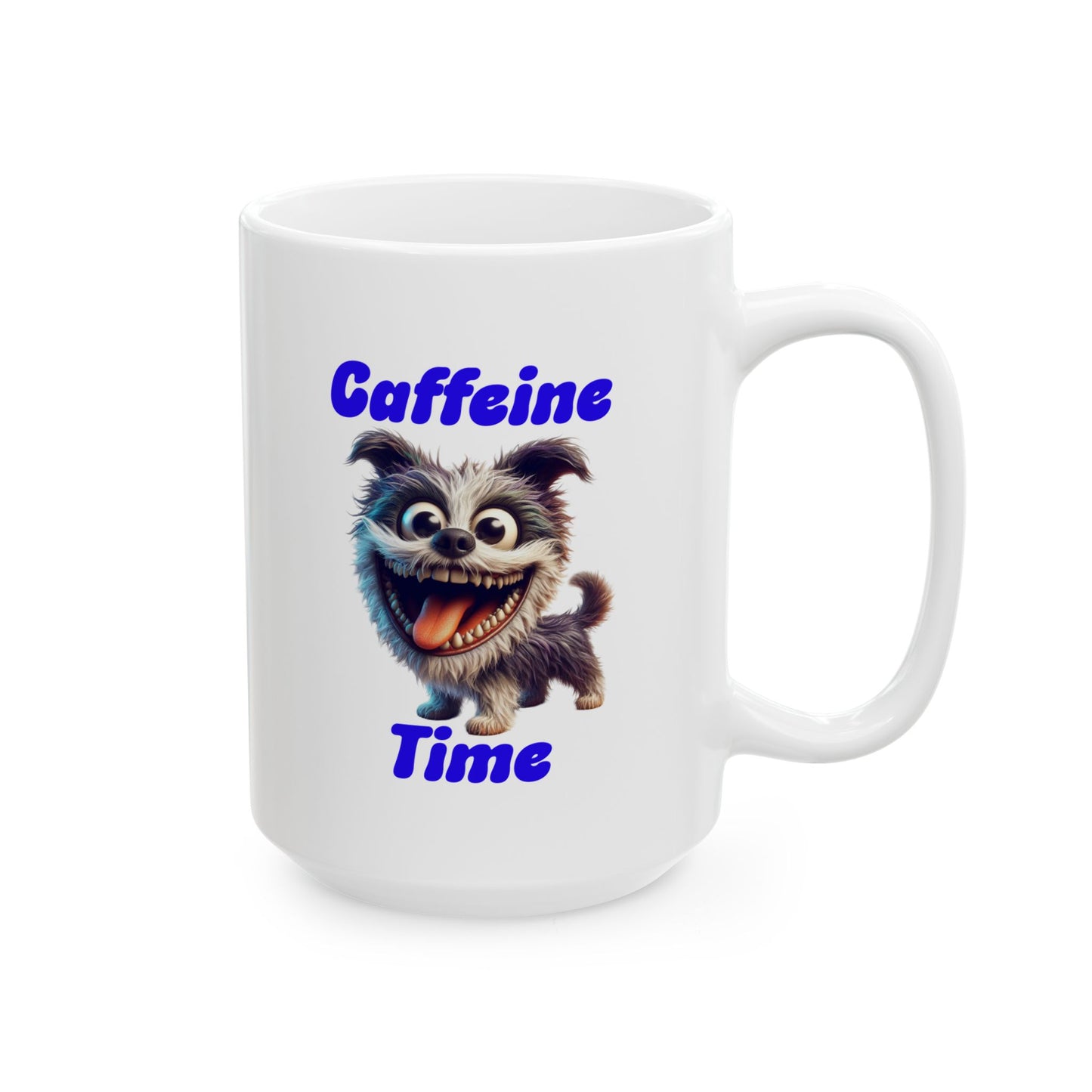 Ceramic Mug - Caffeine Time with Dog (1)