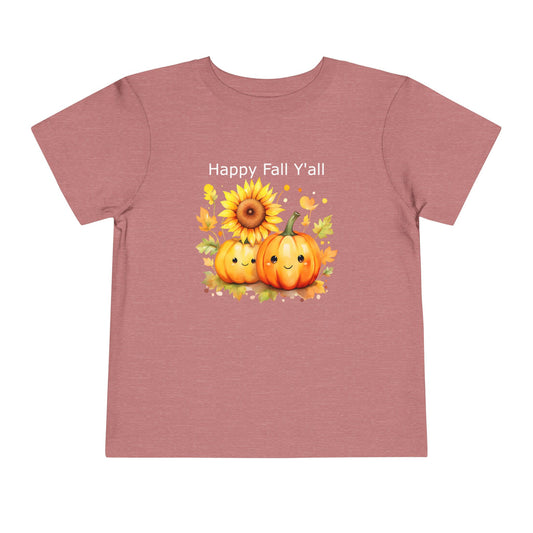 Toddler Tee - Autumn - Happy Fall Y'All (01)