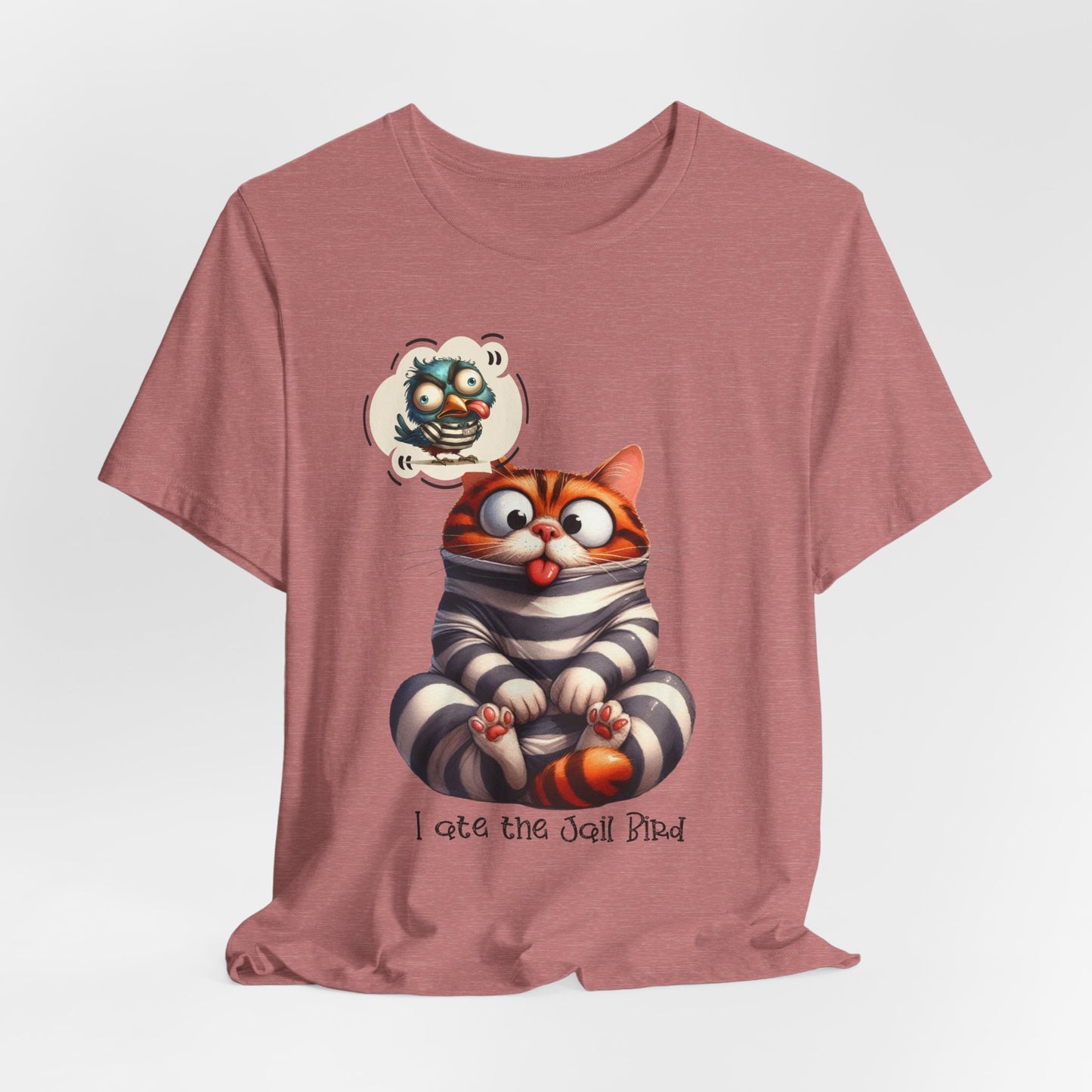 T-Shirt - Animal - Cat - I ate the jail bird (1a)