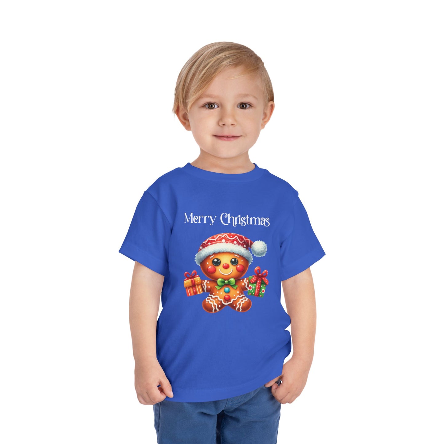 Toddler Tee - Christmas - Gingerbread - Merry Christmas (01a)