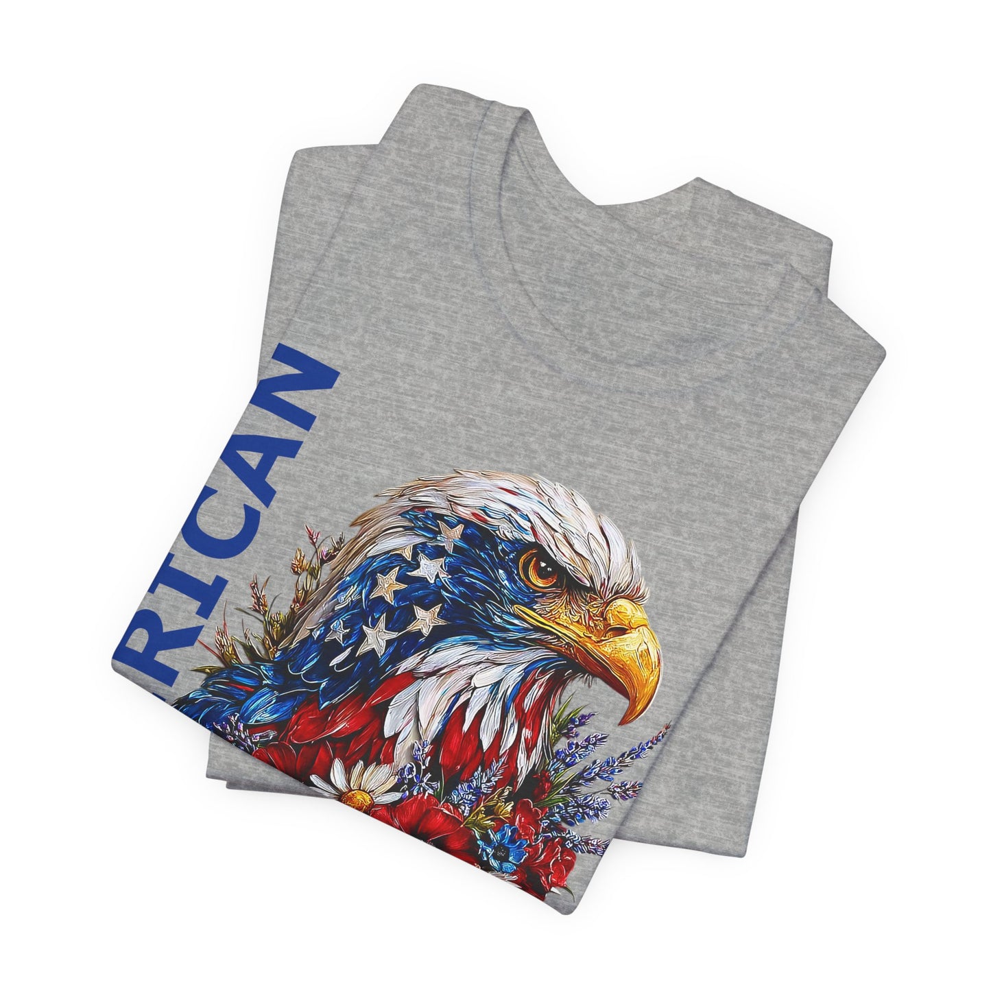 T-Shirt - American - American Girl with Eagle 01