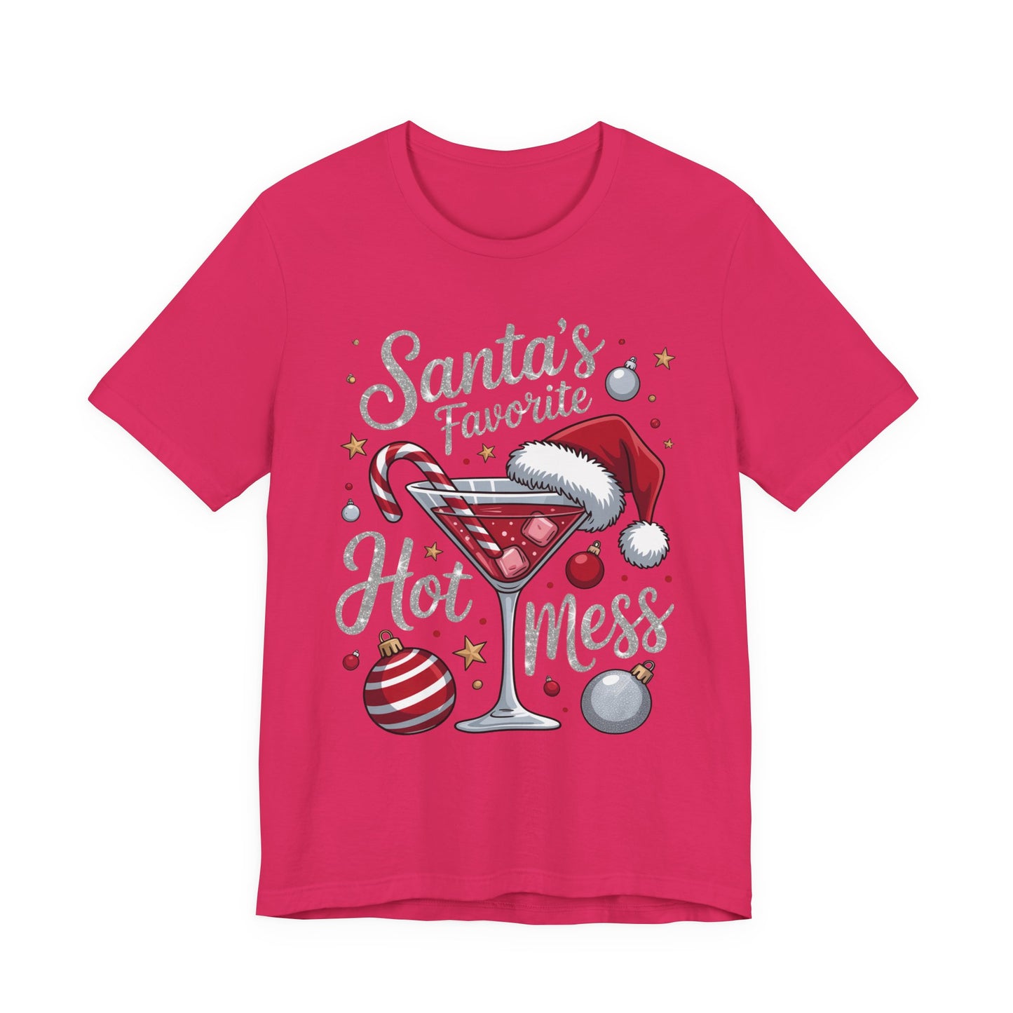 T-shirt - Christmas - Santa's Fav. Hot Mess (01)