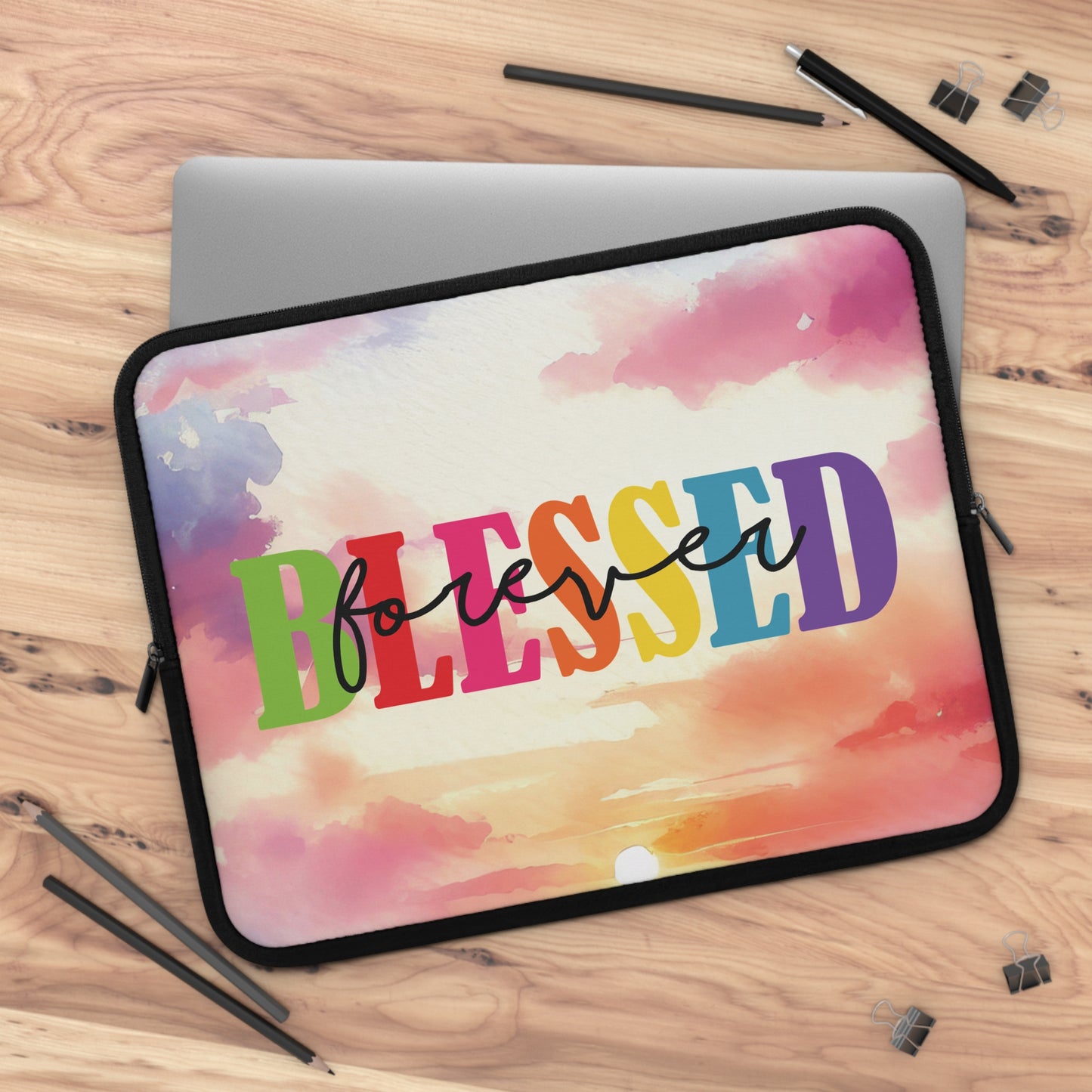 Laptop / Tablet Sleeve - Faith - Blessed Forever (1)