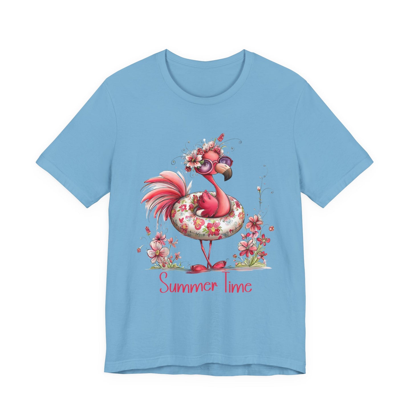 T-Shirt - Animal - Flamingo - Summer Time 01