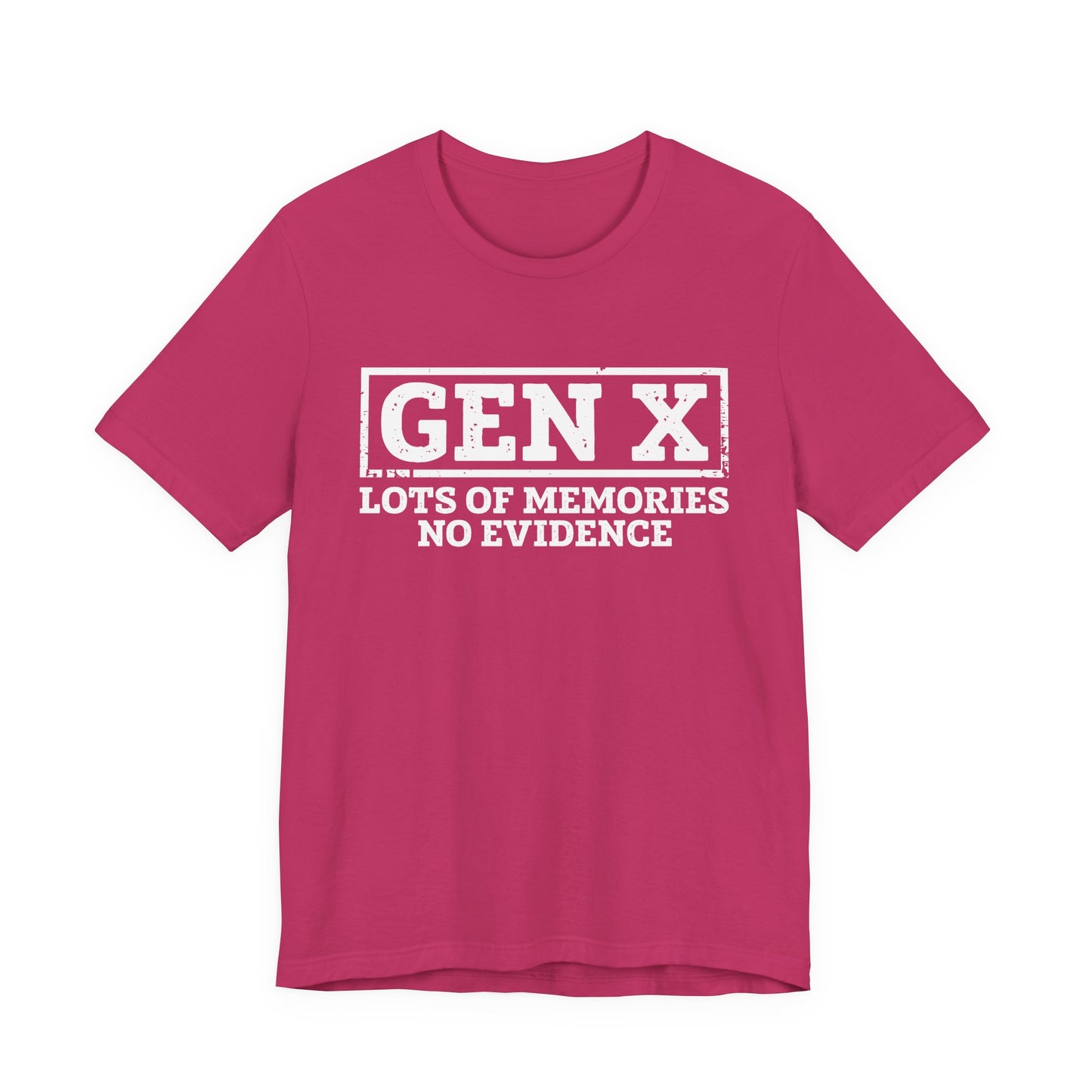 T-shirt - Sarcastic - GenX No Memories (01-white)