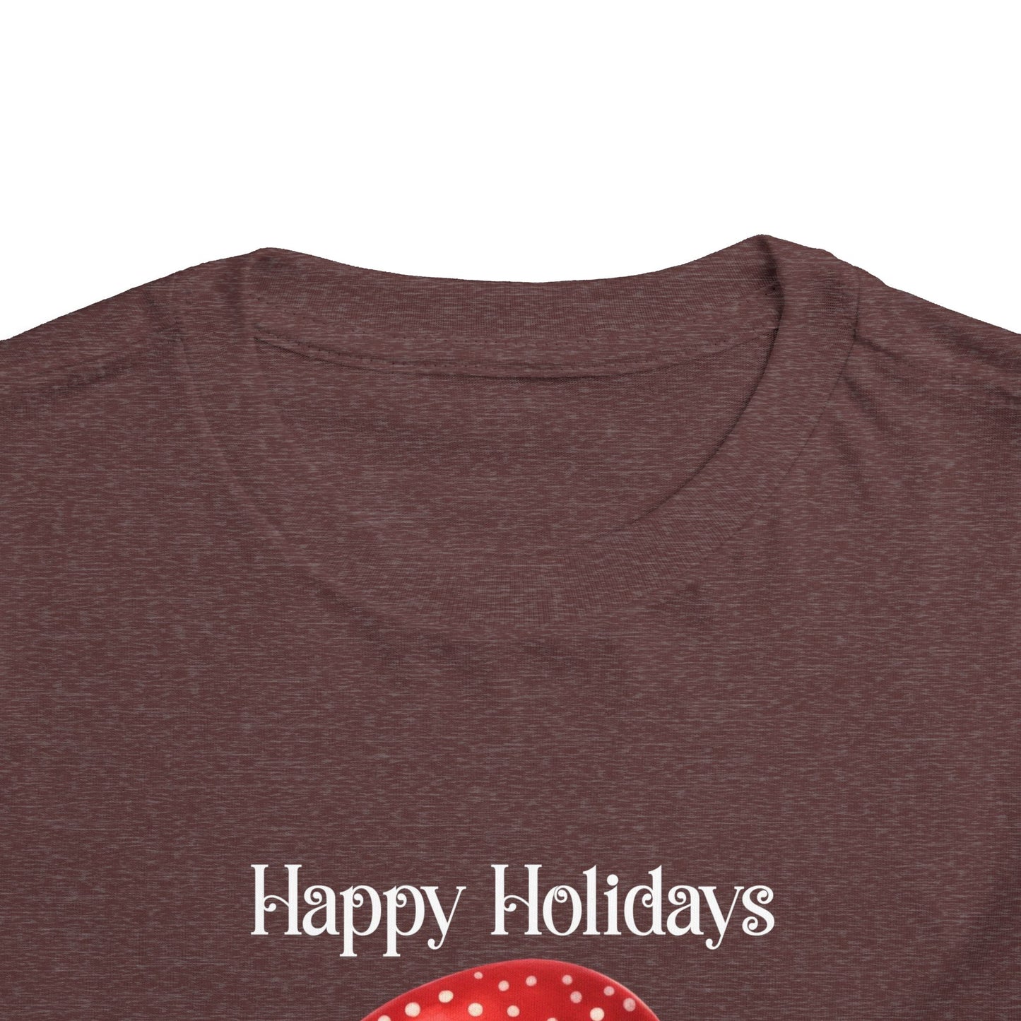 Toddler Tee - Christmas - Gingerbread - Happy Holidays (02a)