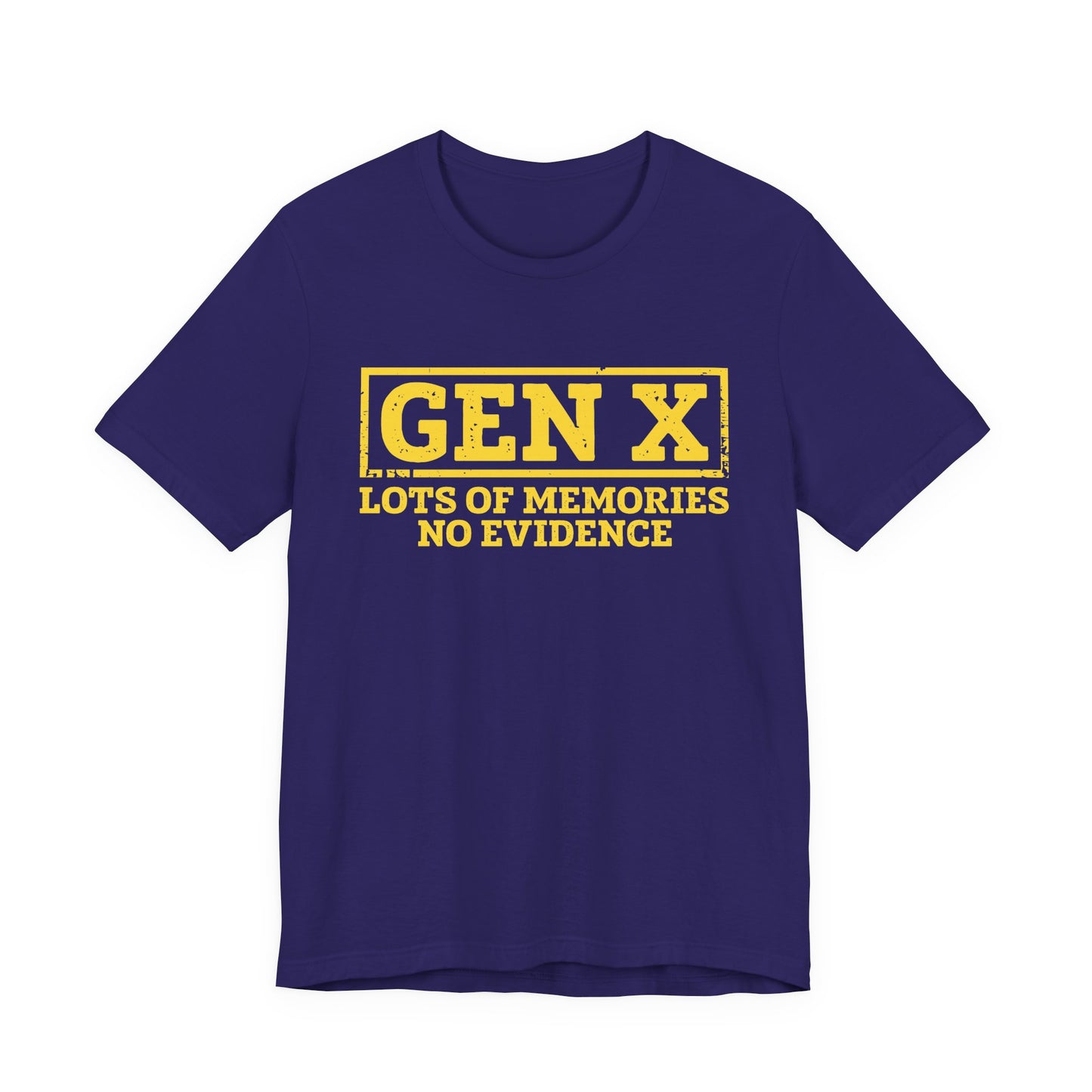 T-shirt - Sarcastic - GenX No Memories (01-yellow)