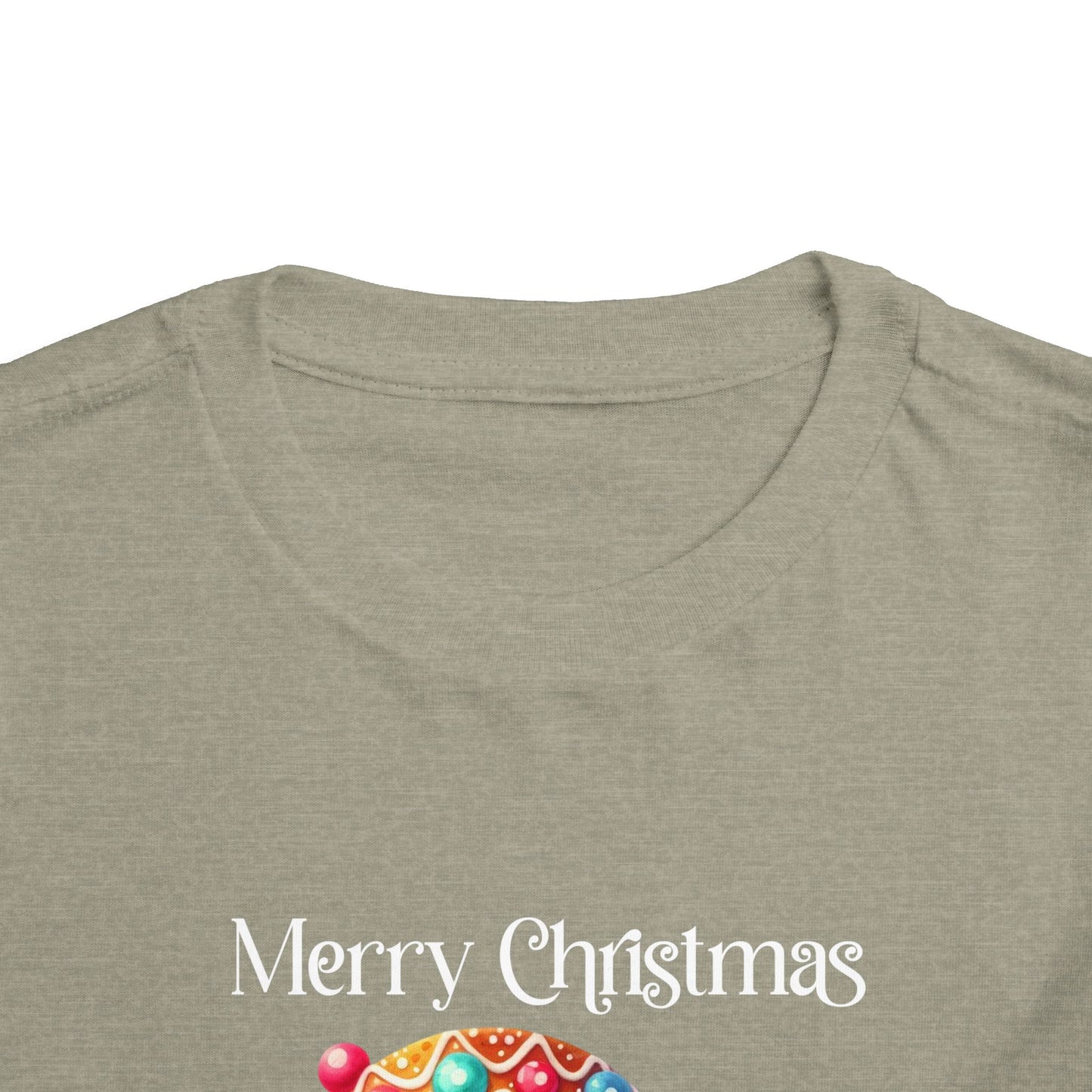 Toddler Tee - Christmas - Gingerbread - Merry Christmas (03a)