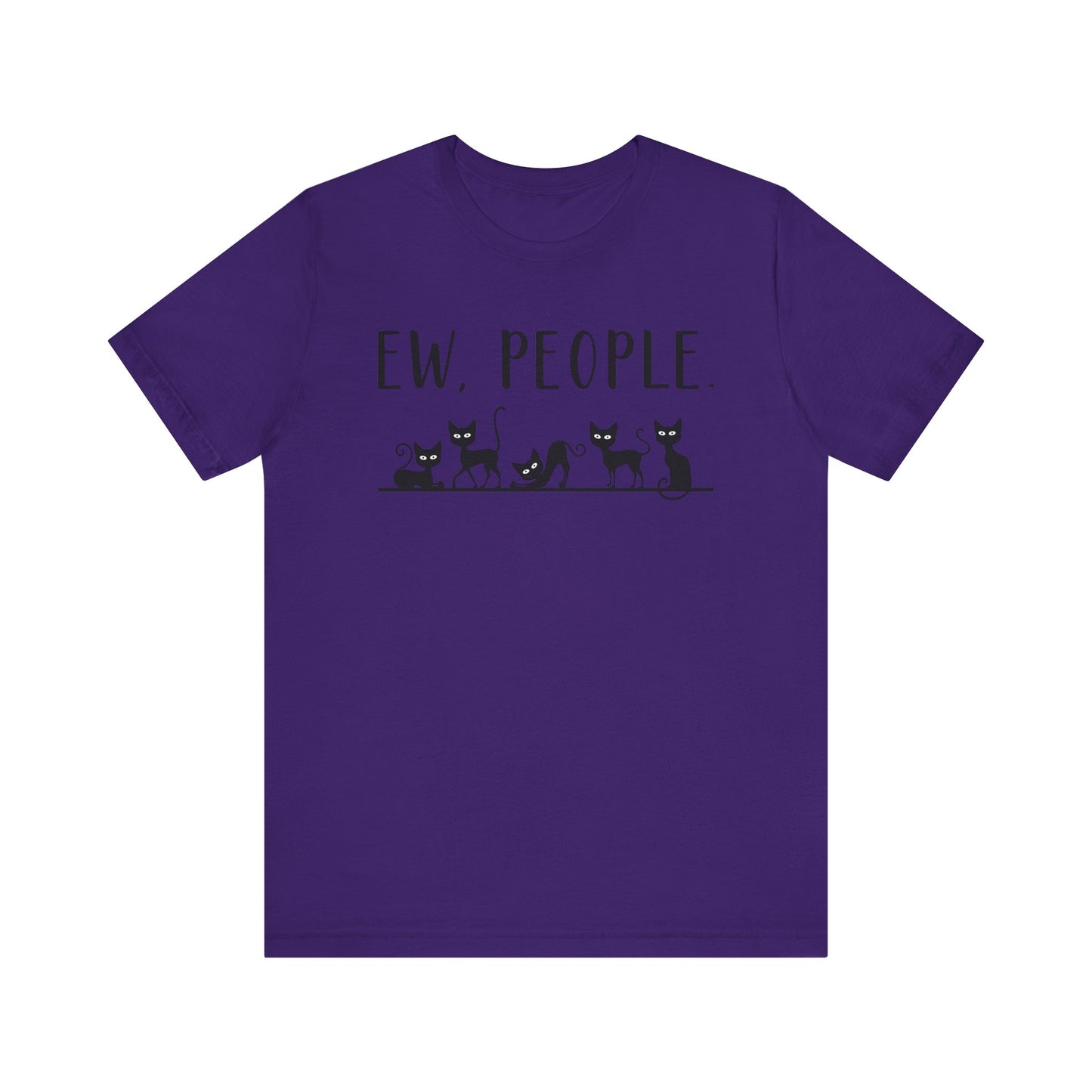 T-Shirt - Animal Lover - Ew People with Black Cats (01)