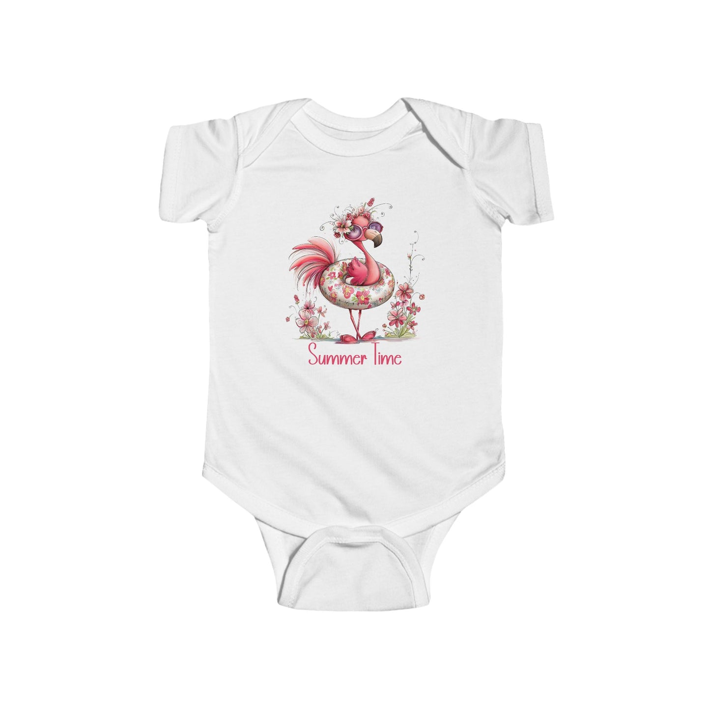 Onesie - Animal - Flamingo - Summer Time 01