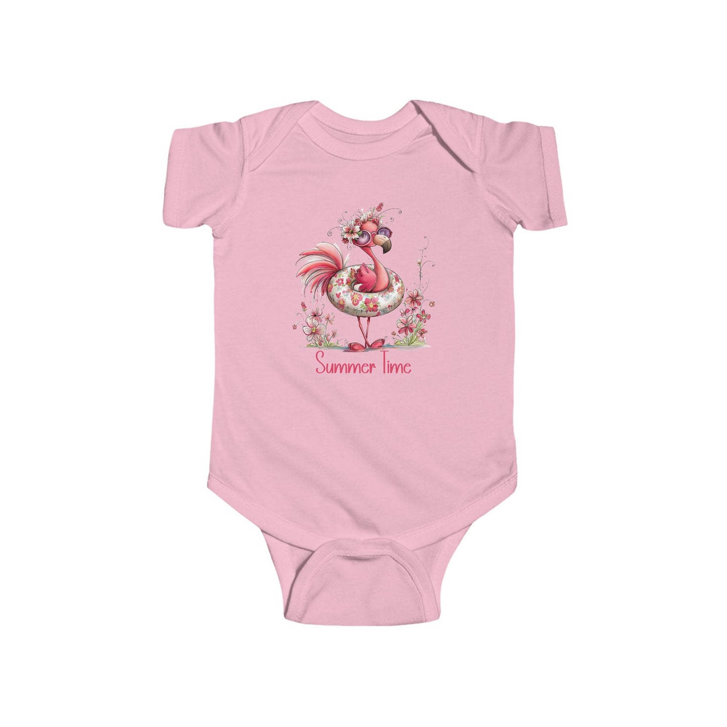 Onesie - Animal - Flamingo - Summer Time 01