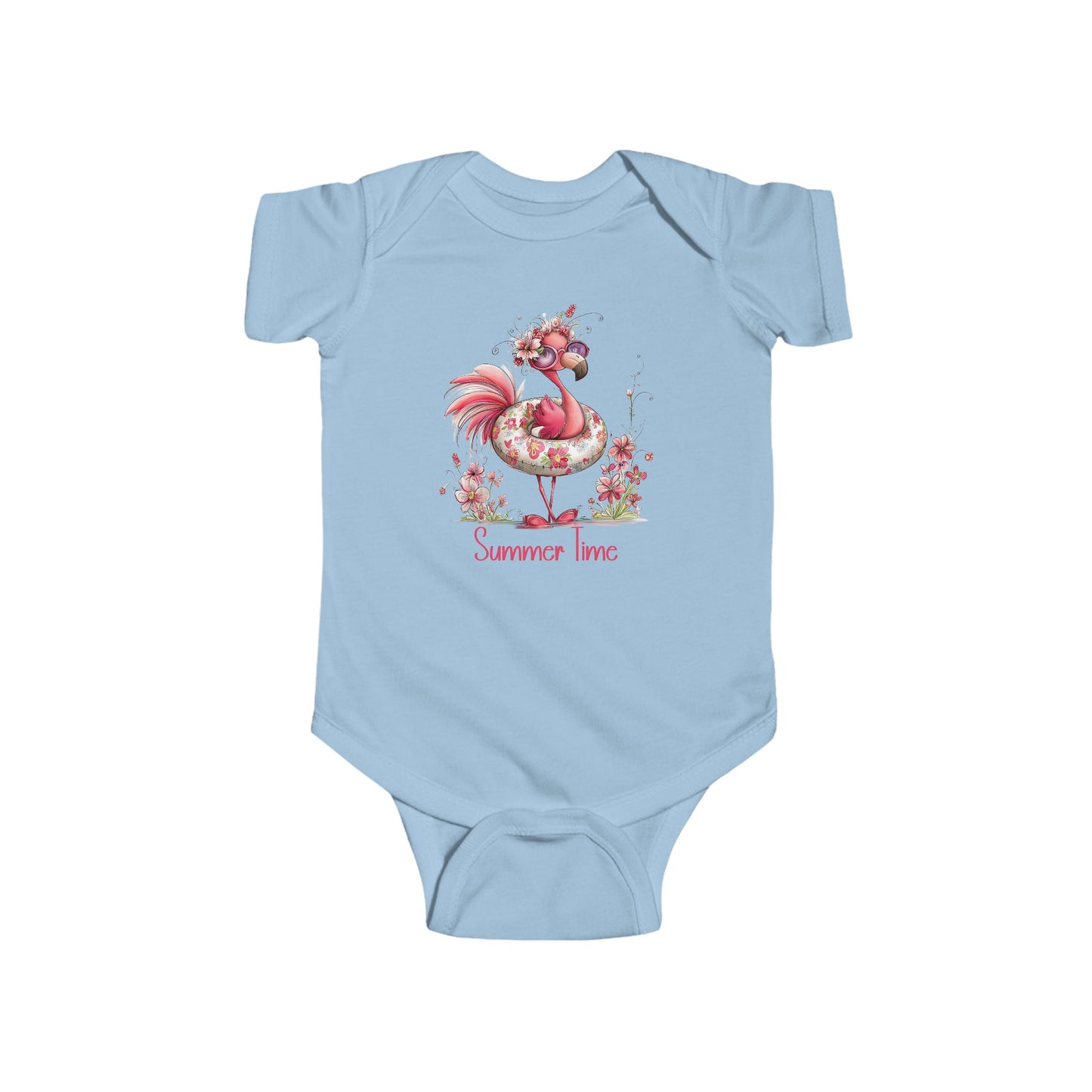 Onesie - Animal - Flamingo - Summer Time 01