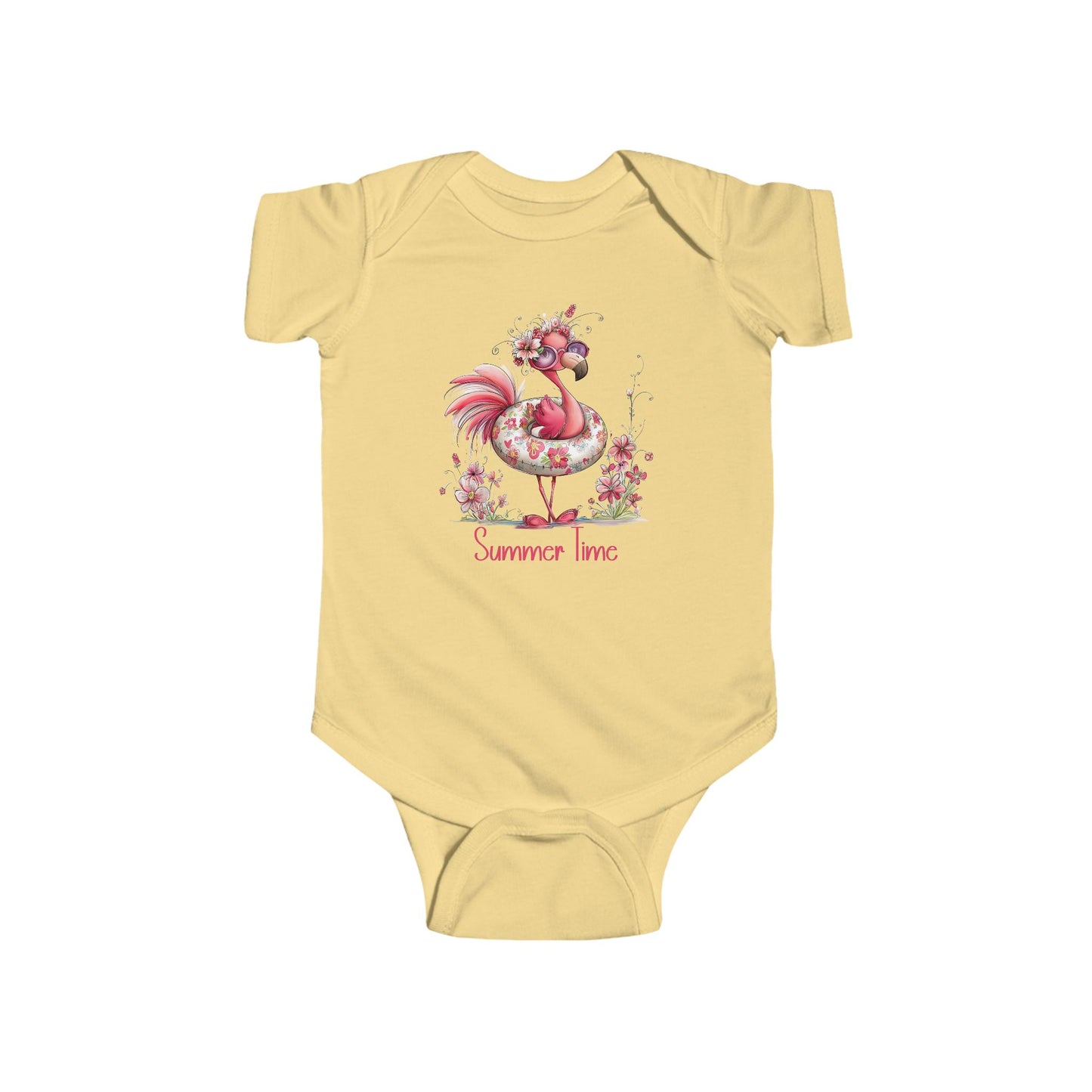 Onesie - Animal - Flamingo - Summer Time 01