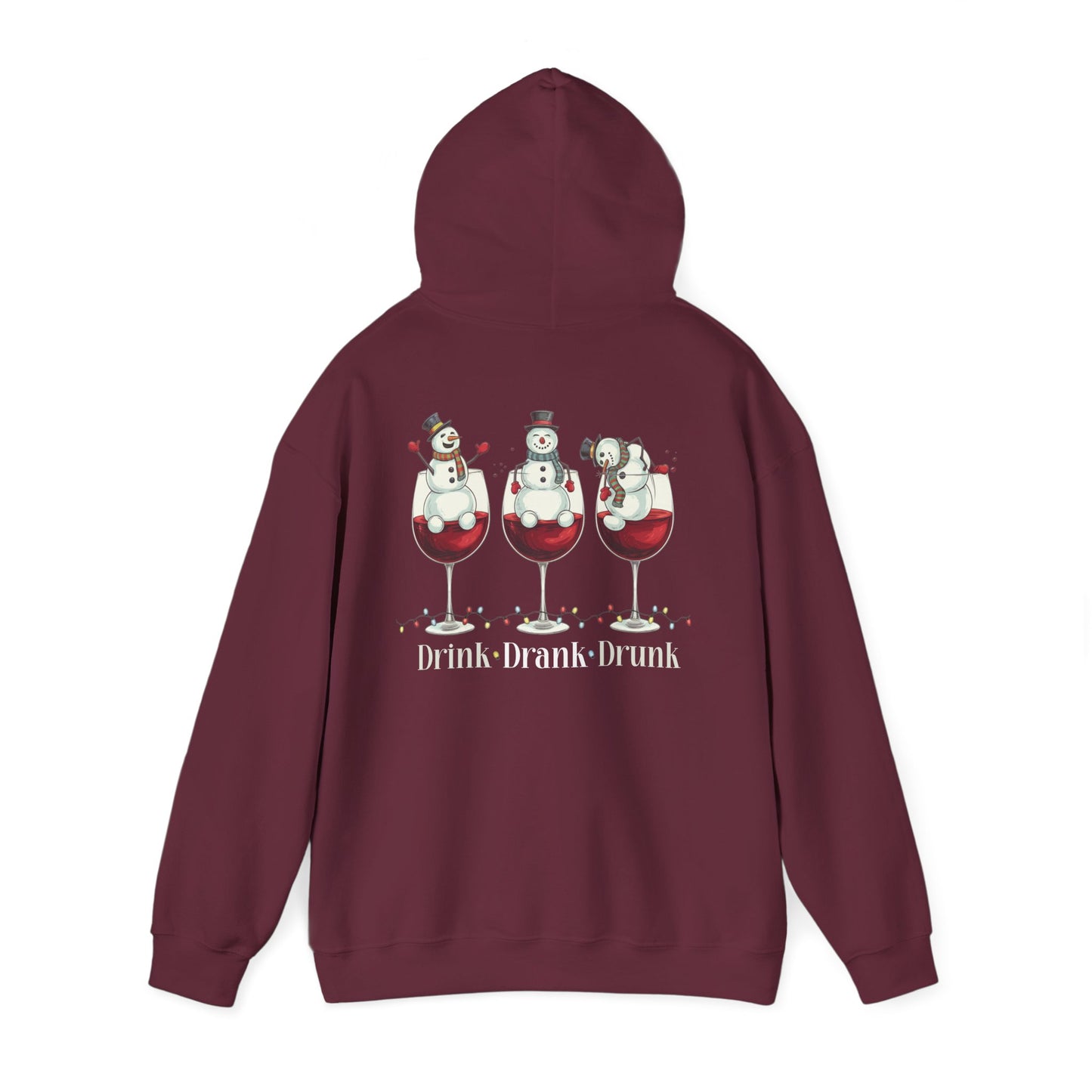 Heavy Blend Hoodie - Winter - Snowmen Drink Drank Drunk (01)
