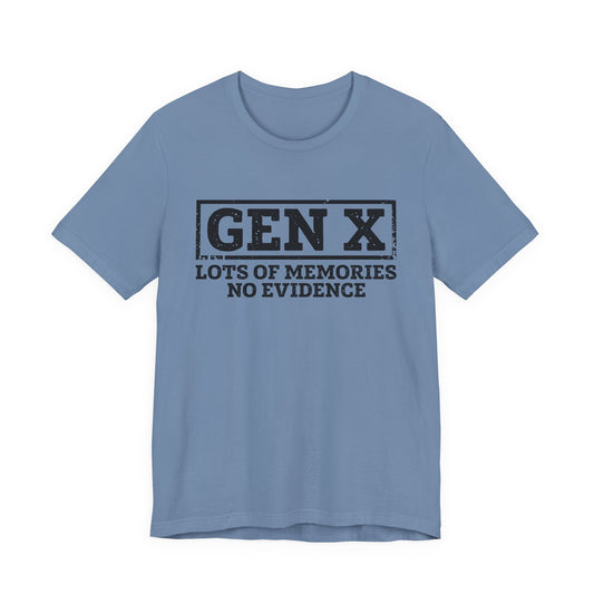 T-shirt - Sarcastic - GenX No Memories (01-black)