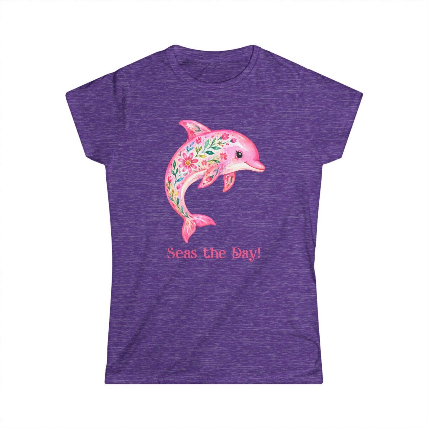 Female T-Shirt - Animal - Seas the Day Dolphin (01)