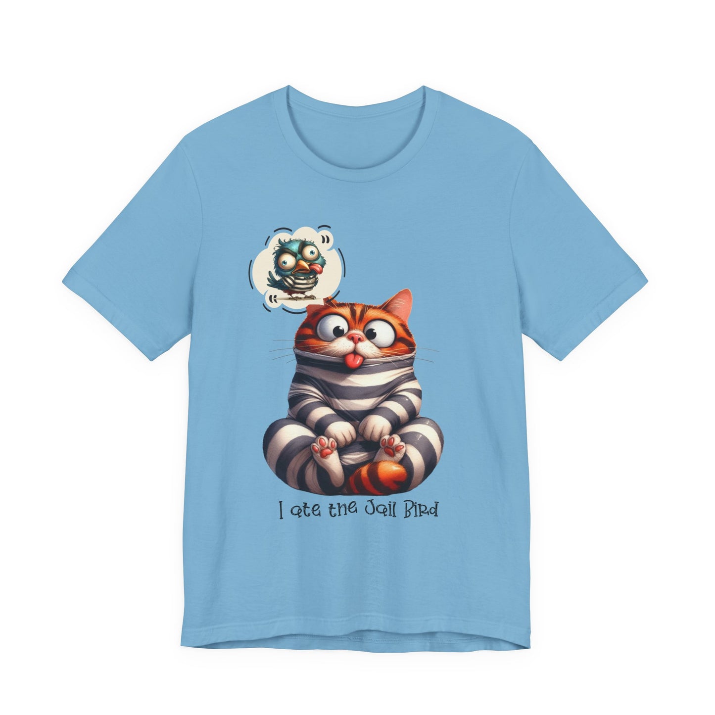 T-Shirt - Animal - Cat - I ate the jail bird (1a)