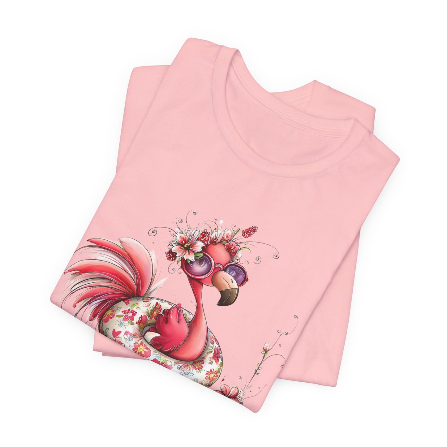 T-Shirt - Animal - Flamingo - Summer Time 01