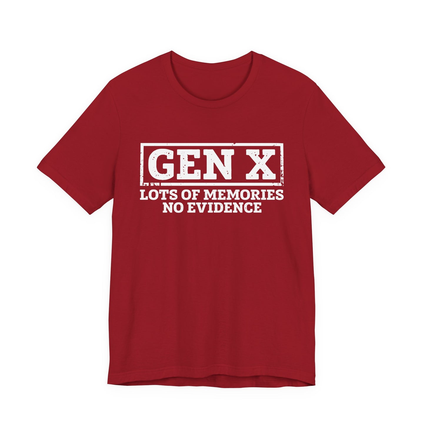 T-shirt - Sarcastic - GenX No Memories (01-white)