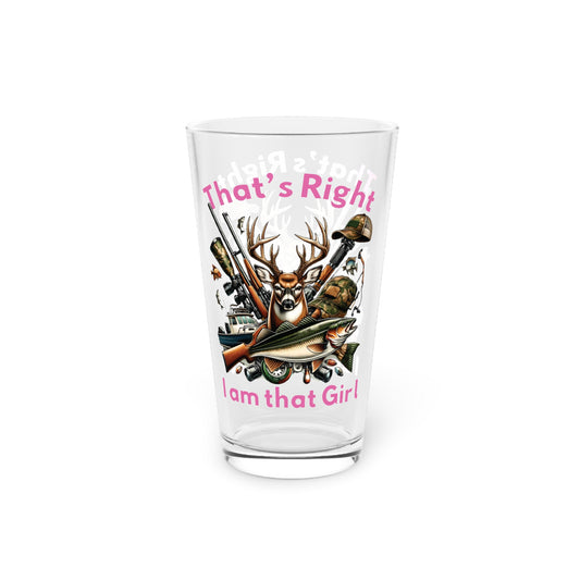 Pint Glass, 16oz - Hunting - I am that Girl (1)