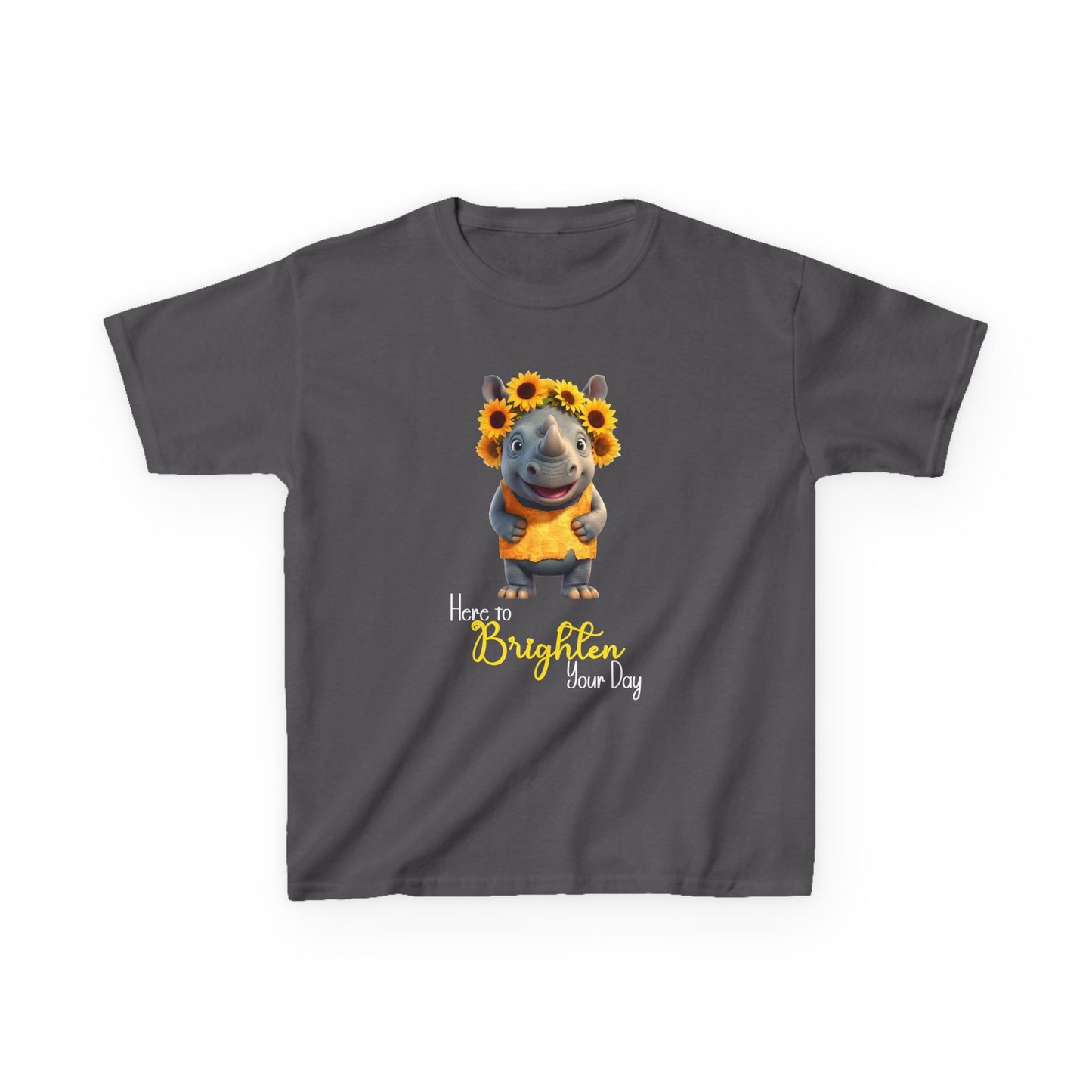Child Tee - Animal - Here to Brighten, Rhino (01)