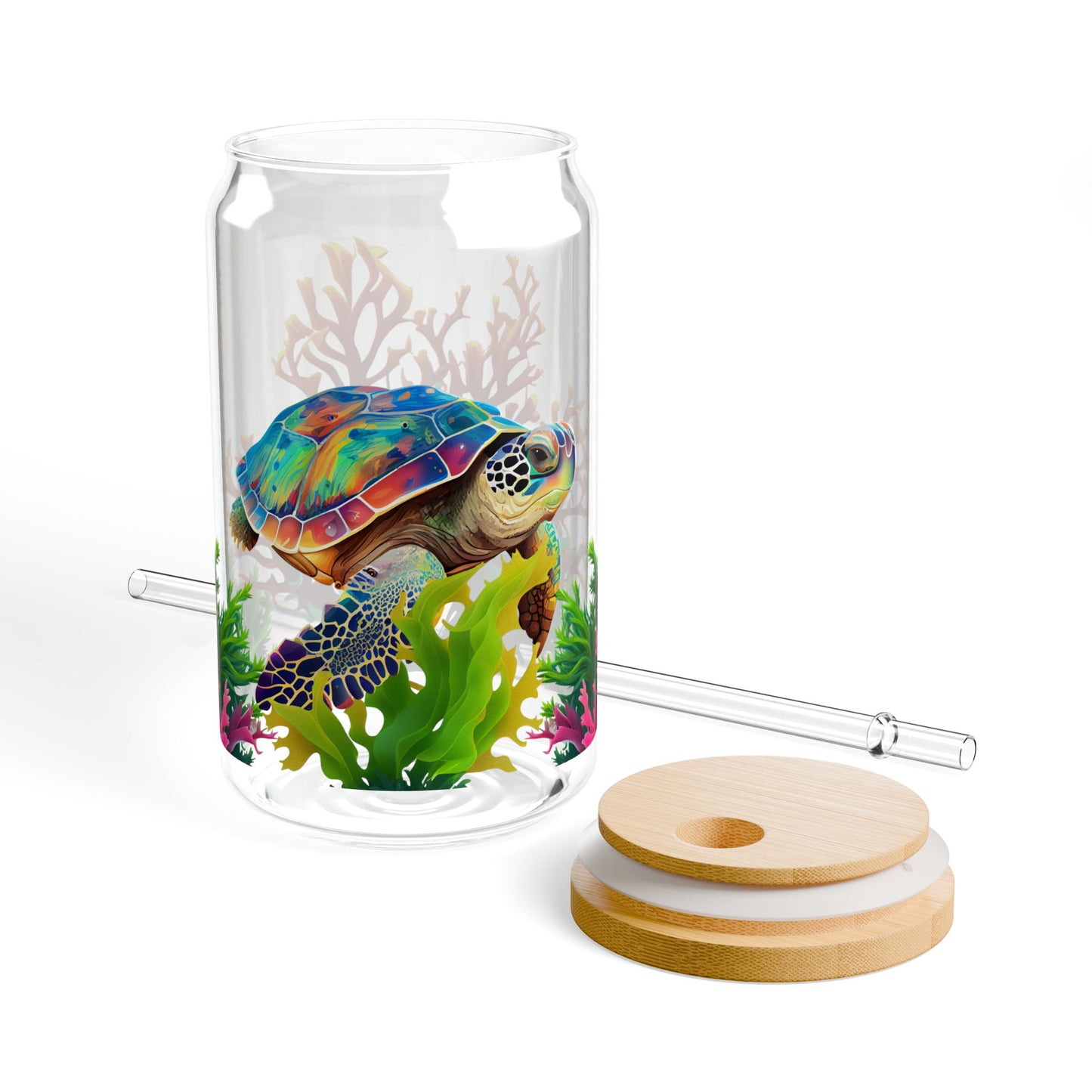 Sipper Glass - Animal - Turtle (1)