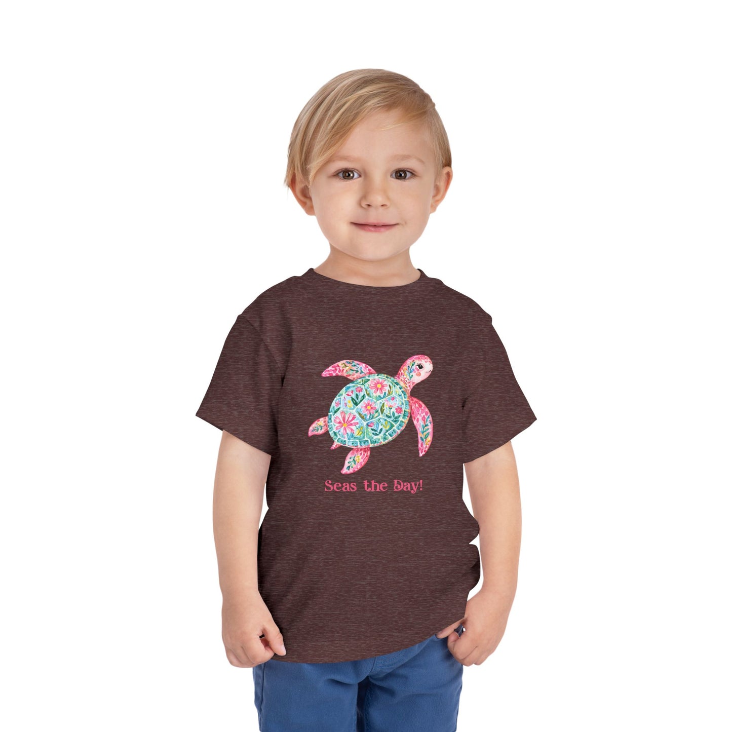 Toddler Tee - Animal - Seas the Day Turtle (01)