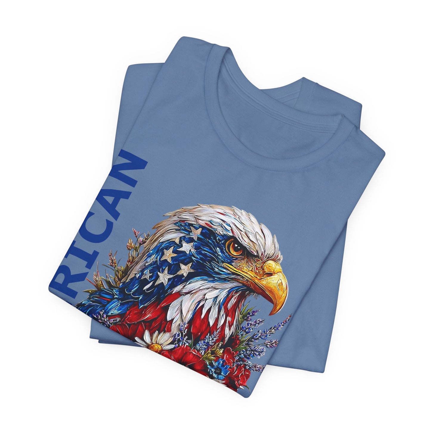 T-Shirt - American - American Girl with Eagle 01