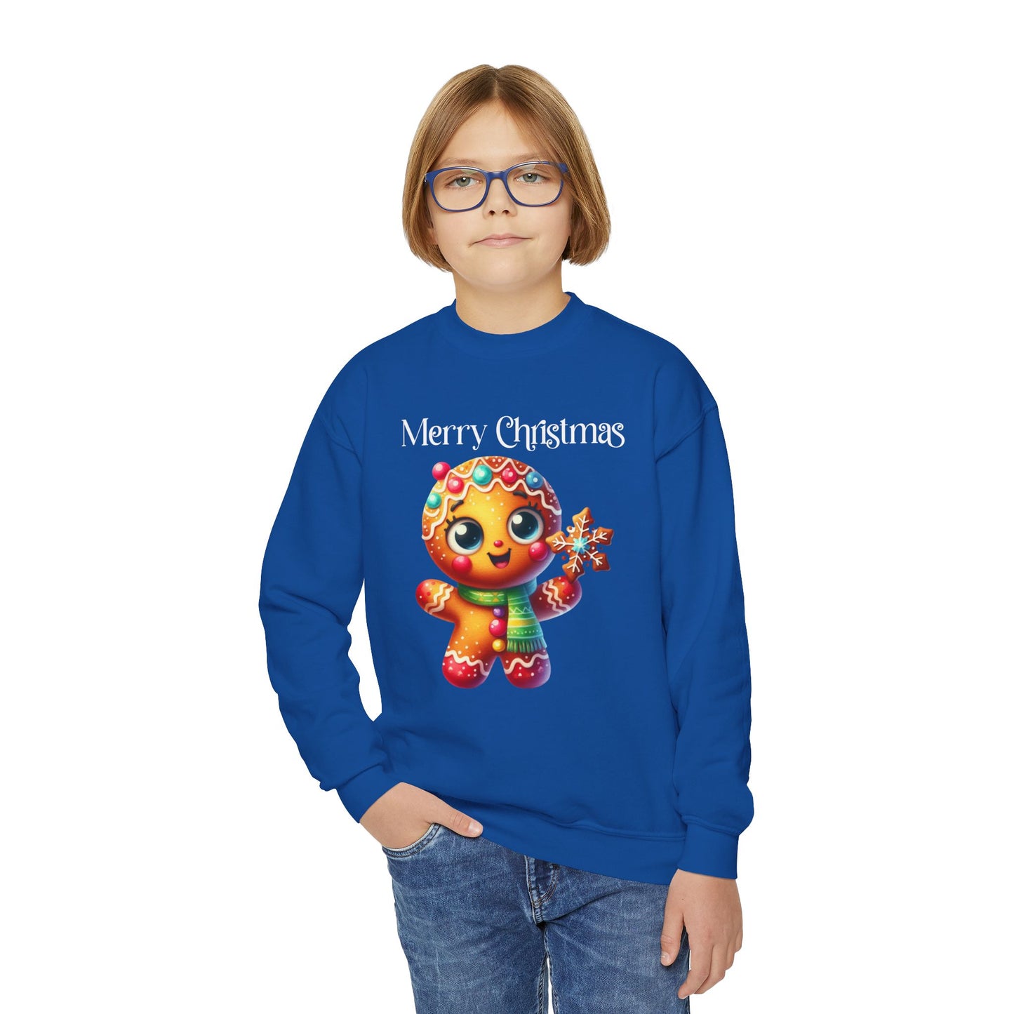 Child Sweatshirt - Christmas - Gingerbread - Merry Christmas (03a)