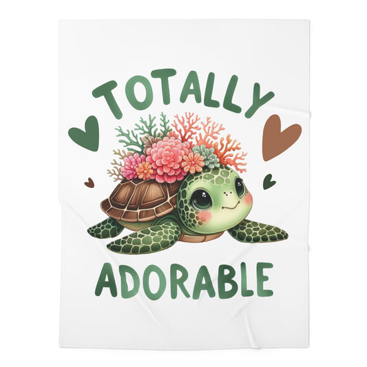 Swaddle Blanket - Adorable Sea Turtle (1)