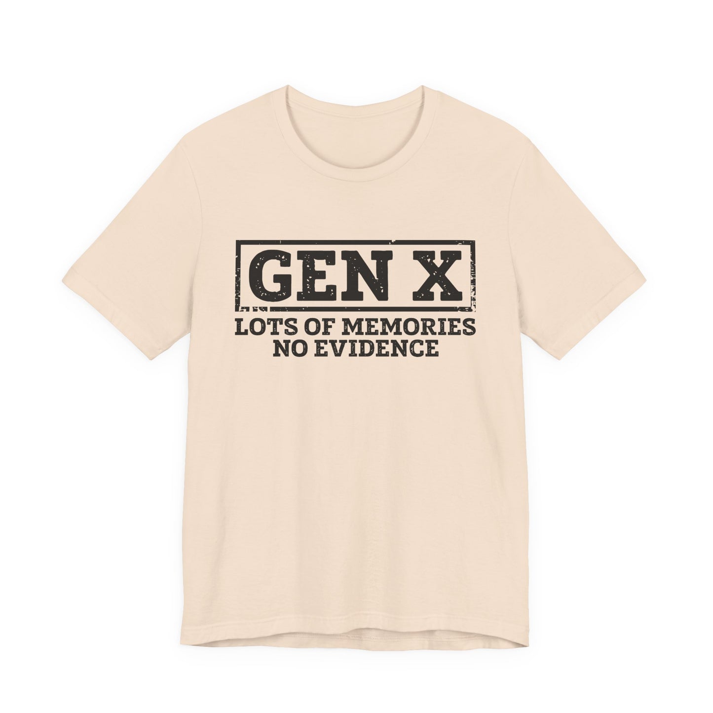 T-shirt - Sarcastic - GenX No Memories (01-black)