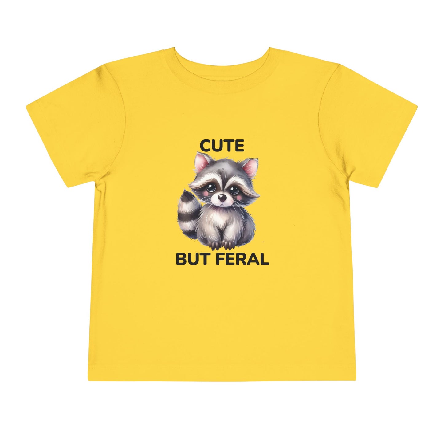 Toddler Tee - Animal / Racoon - Cute but Feral (02)