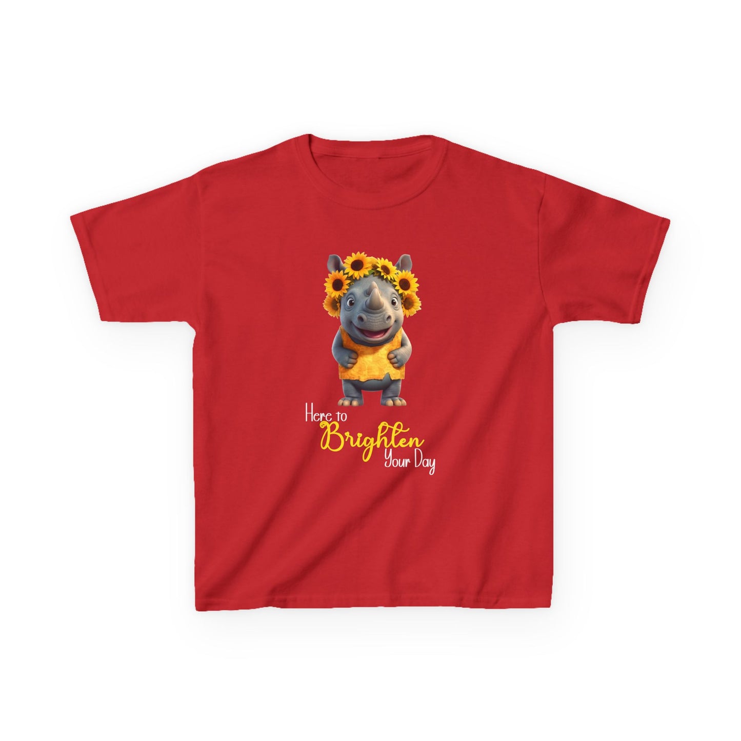 Child Tee - Animal - Here to Brighten, Rhino (01)