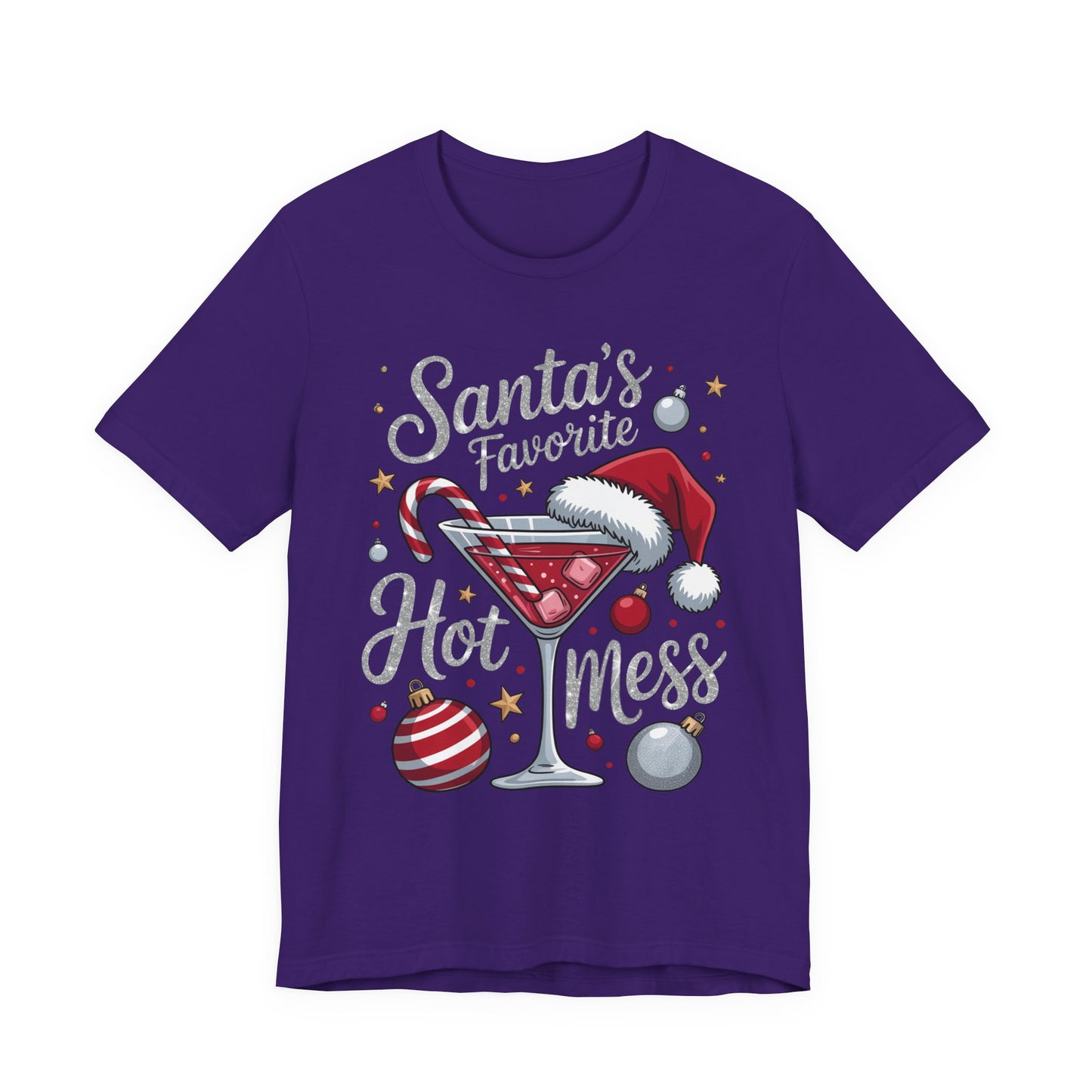 T-shirt - Christmas - Santa's Fav. Hot Mess (01)